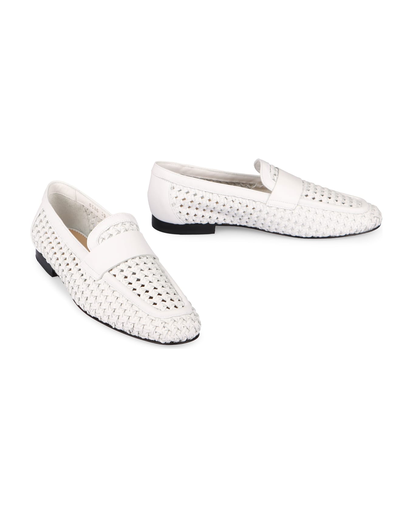 Doucal's Leather Loafers - White フラットシューズ