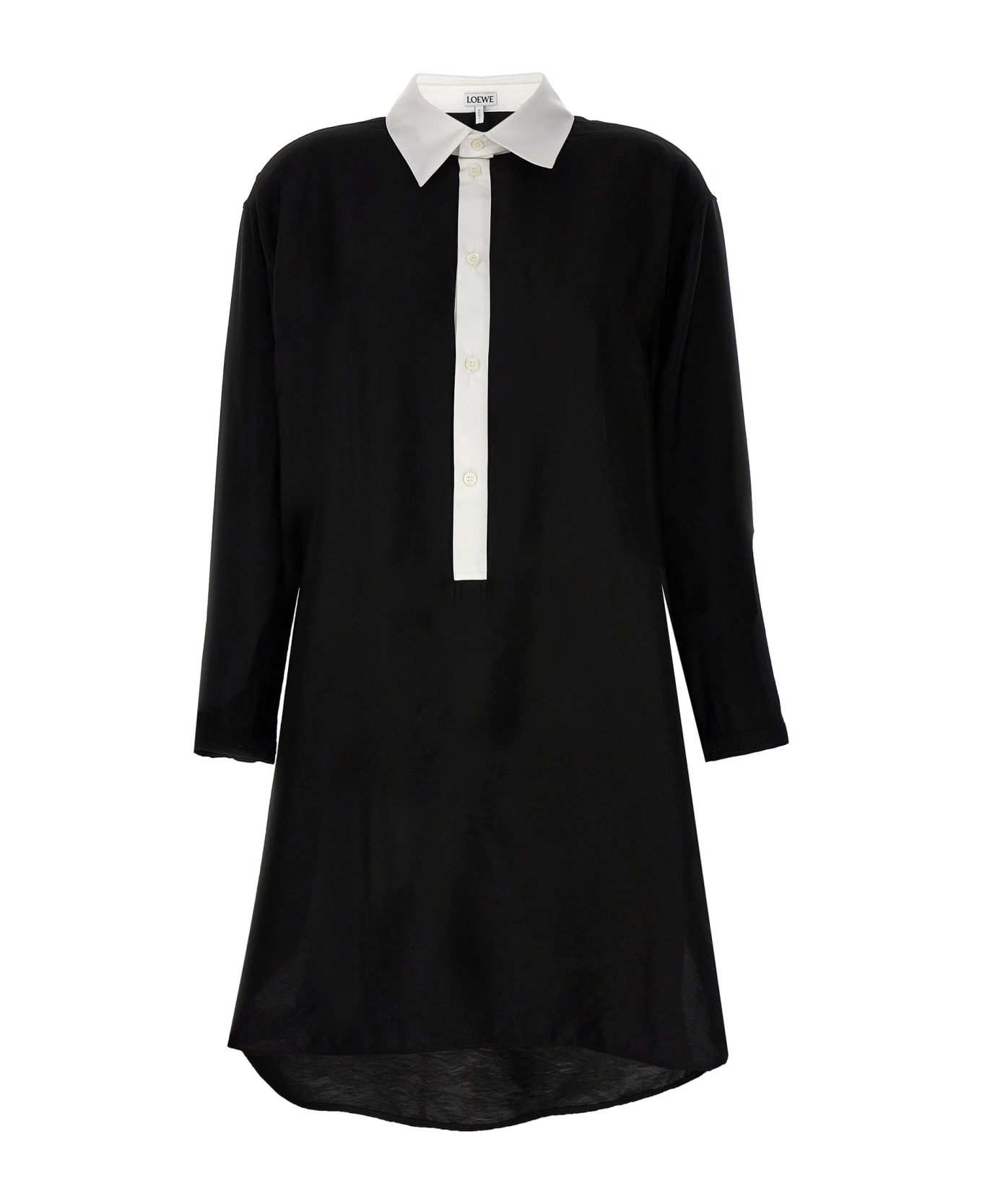 Loewe Shirt Dress - White/Black