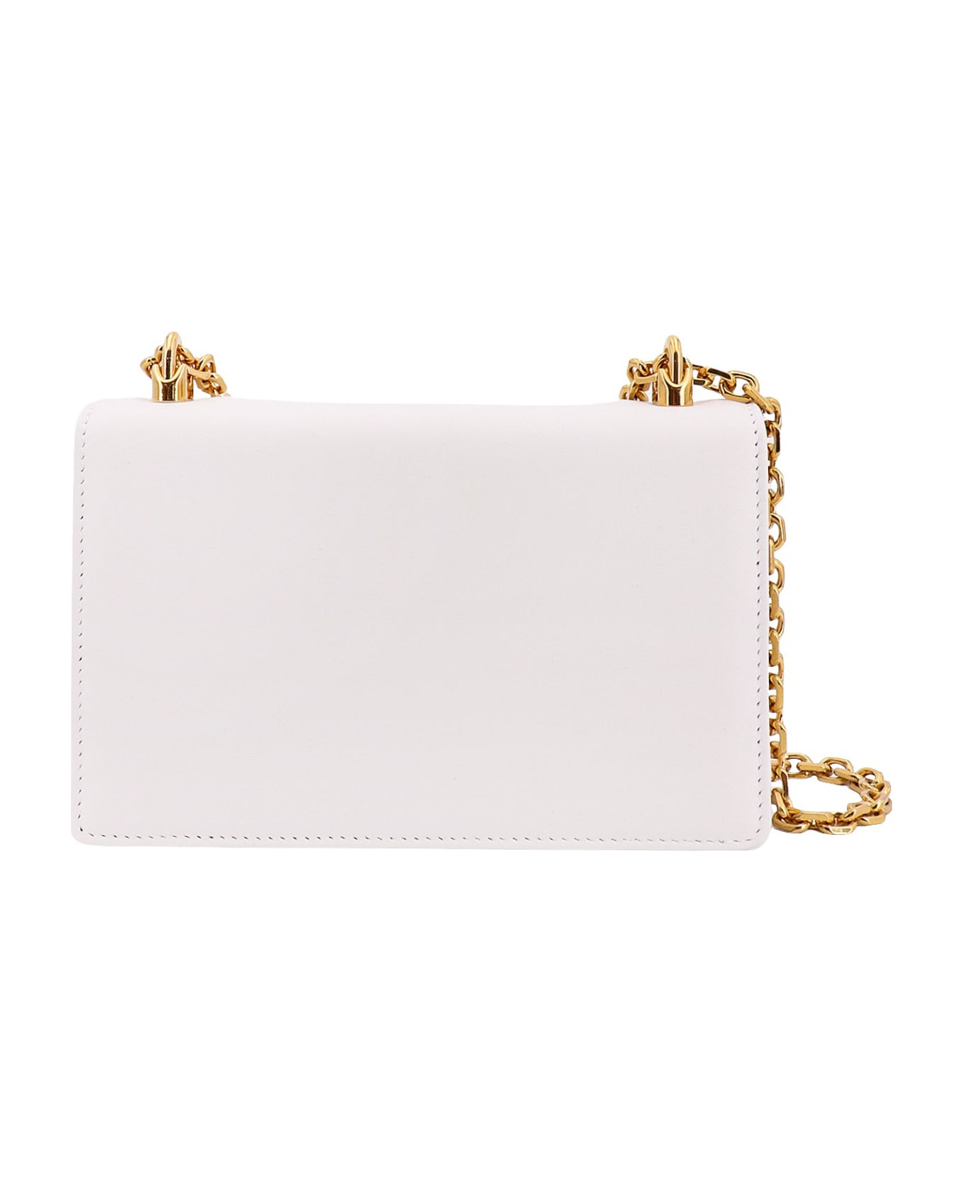 Dolce & Gabbana Shoulder Bag With Logo Plaque - White ショルダーバッグ