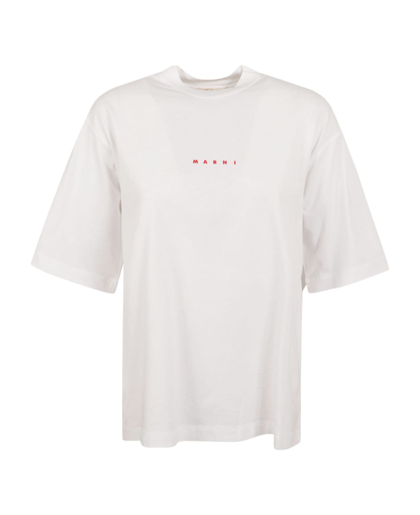 Marni Regular Chest Logo T-shirt - Lily White