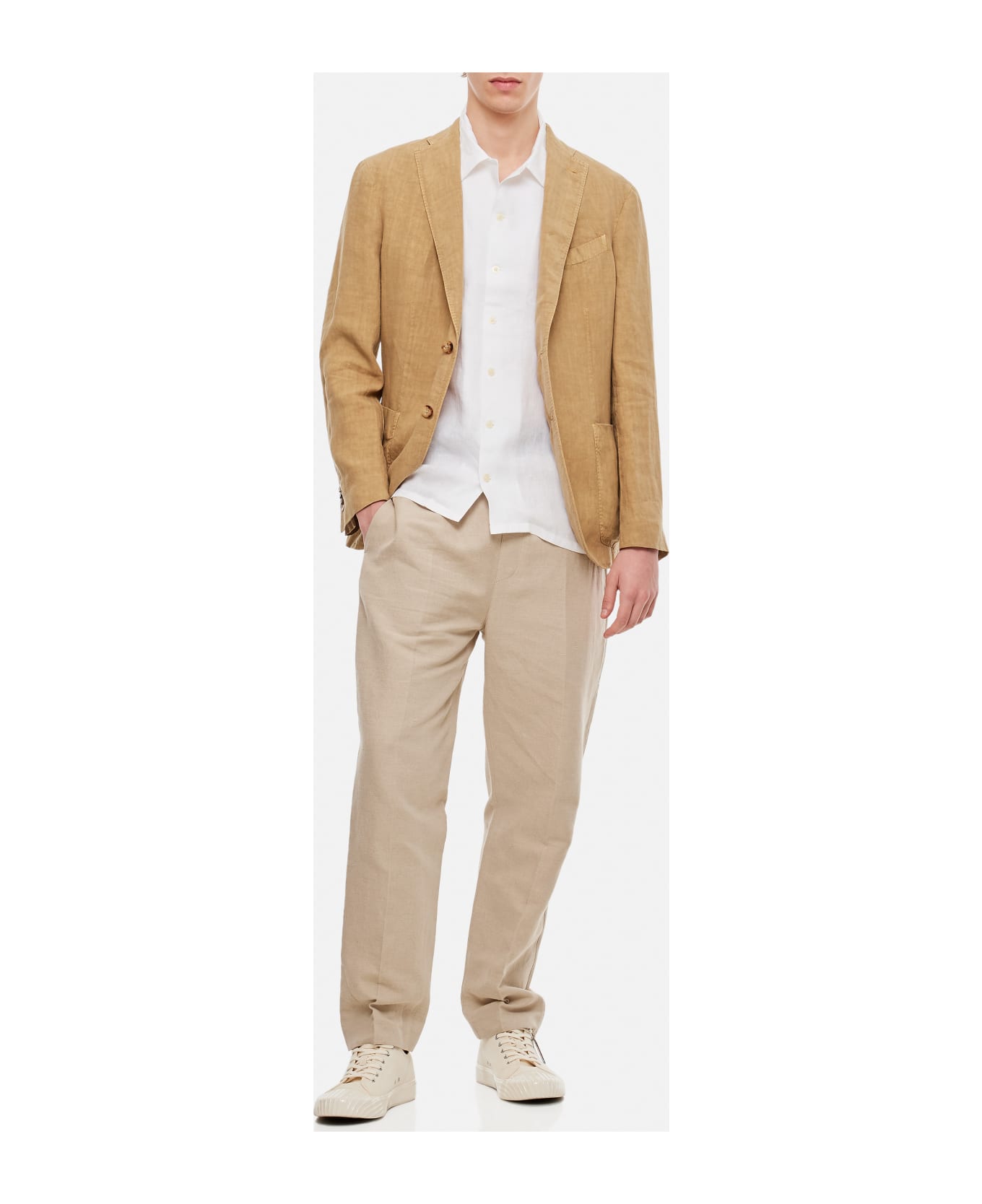 Boglioli Single-breasted Jacket - Beige