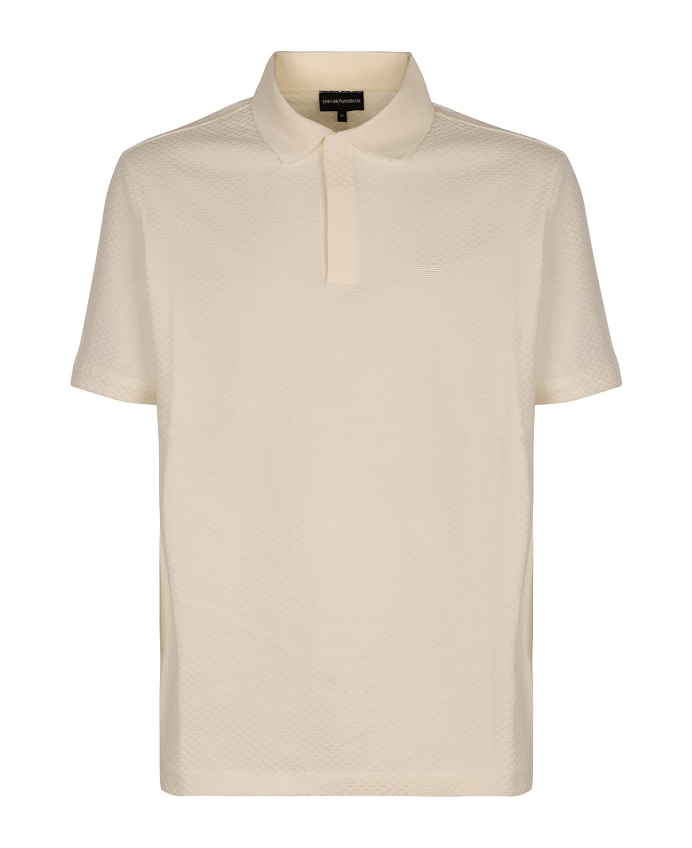 Emporio Armani Cotton Polo Shirt - panna