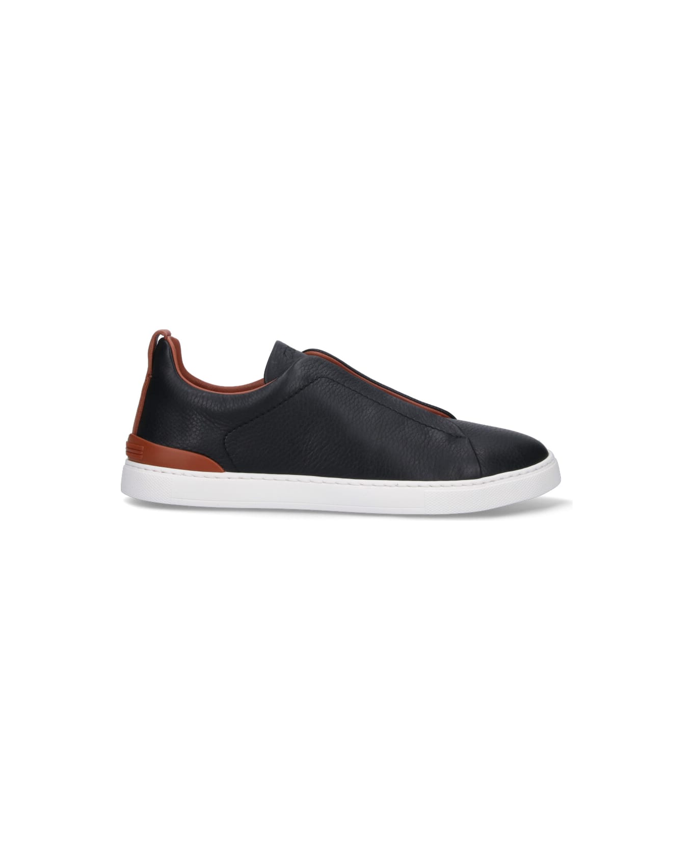 Zegna "triple Stitch " Low-top Sneakers - Black  