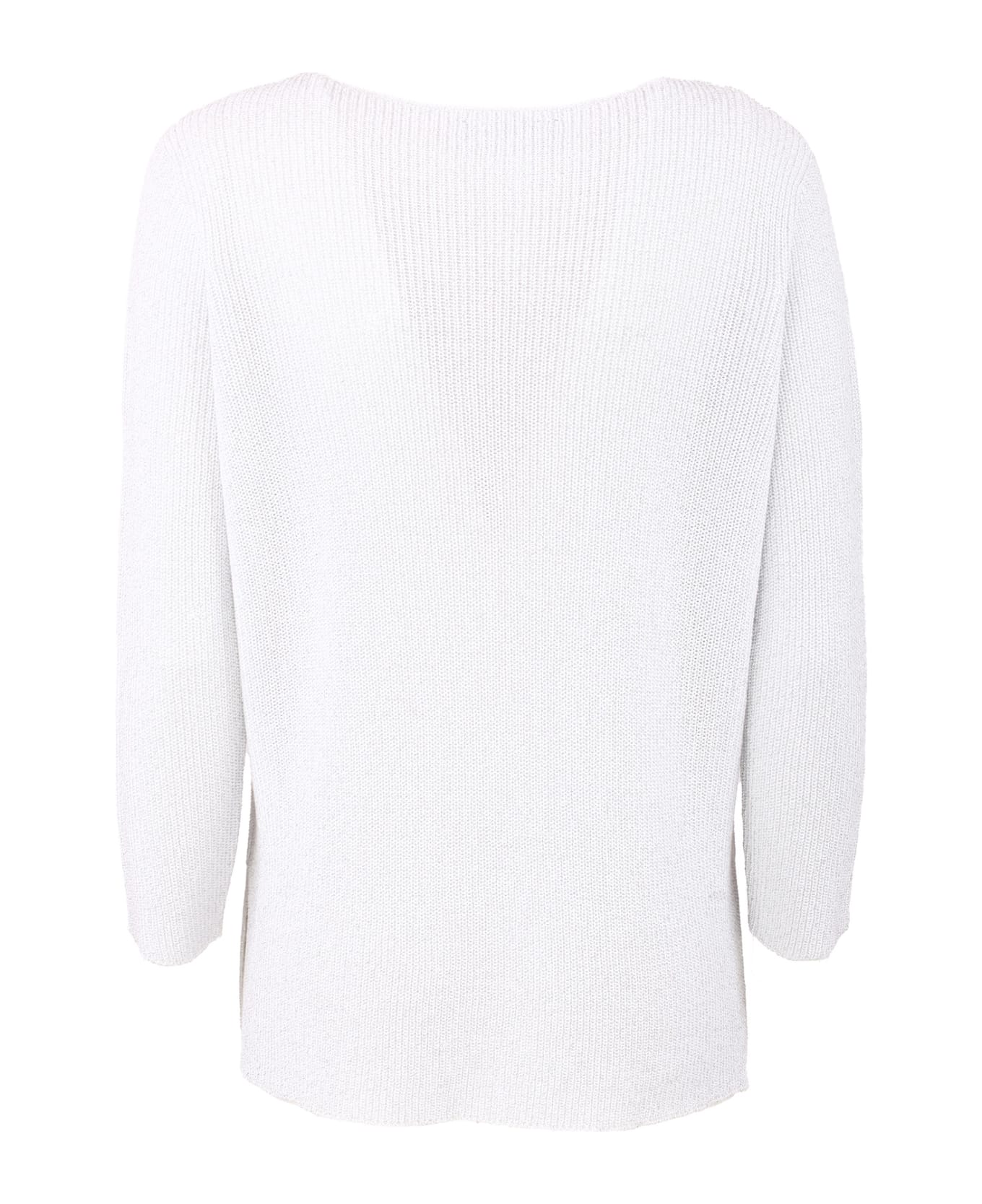 Fabiana Filippi Cotton Sweater - Bianco ottico ニットウェア