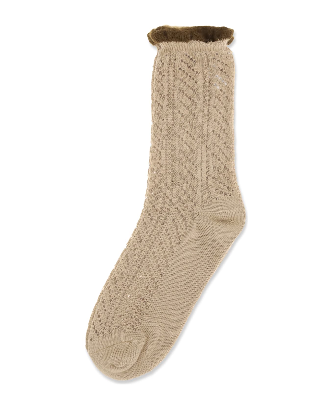 Forte_Forte Perforated Design Socks