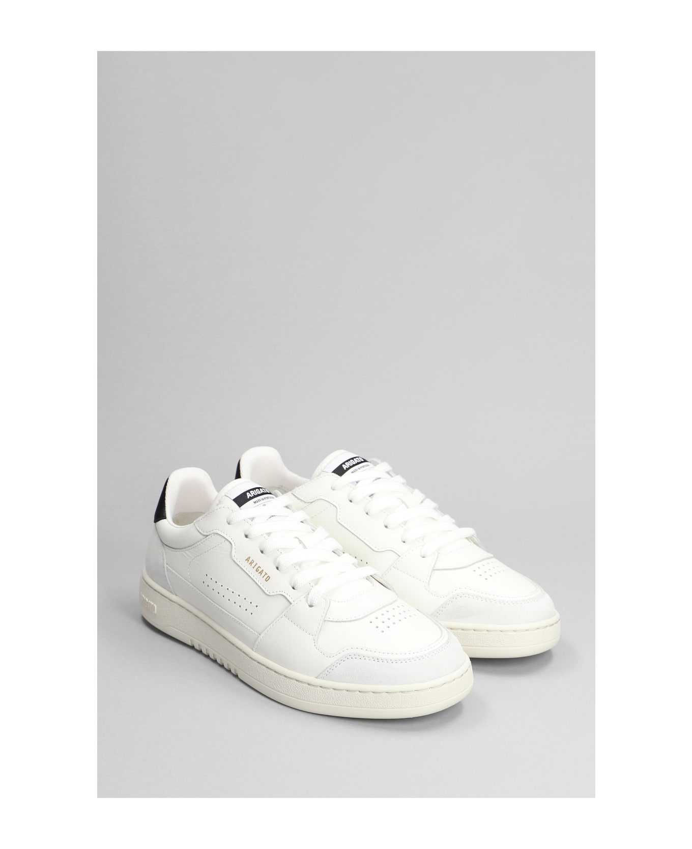 Axel Arigato Dice Lo Sneakers In White Suede And Leather - white