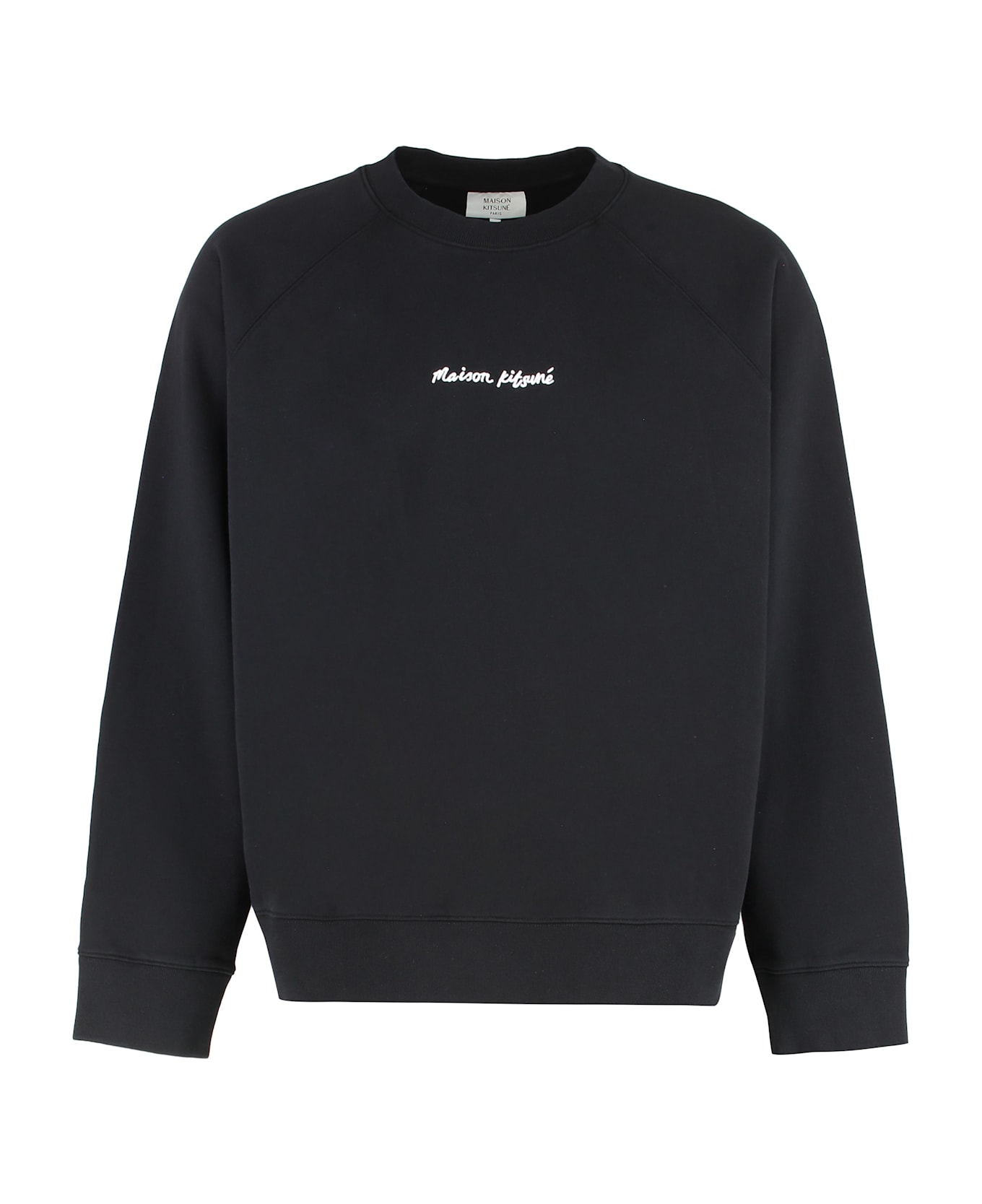 Maison Kitsuné Cotton Crew-neck Sweatshirt - black