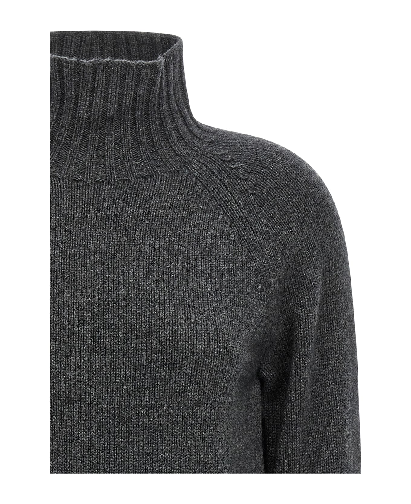 'S Max Mara 'mantova' Turtleneck Sweater - Gray
