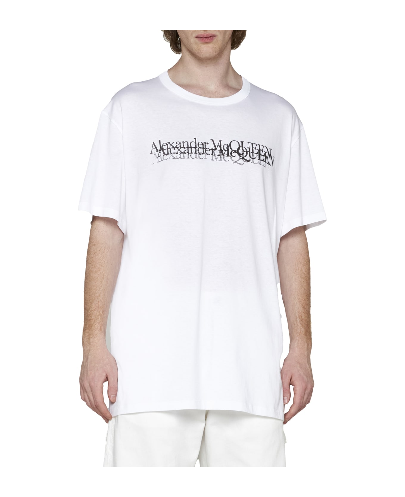 Alexander McQueen Logo T-shirt - White/black