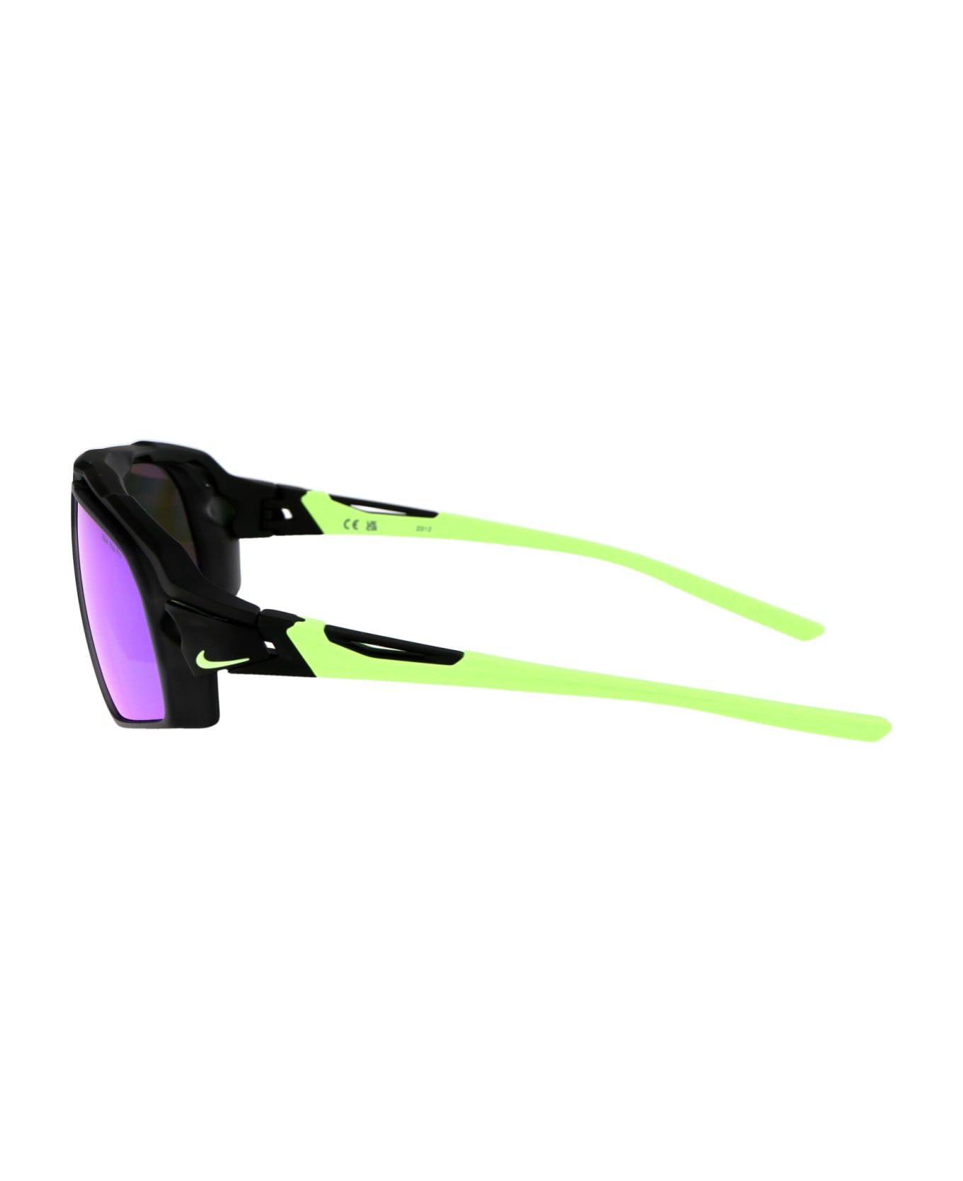 Nike Flyfree M Sunglasses - 010 GREY W/ GREEN MIRROR MATTE BLACK