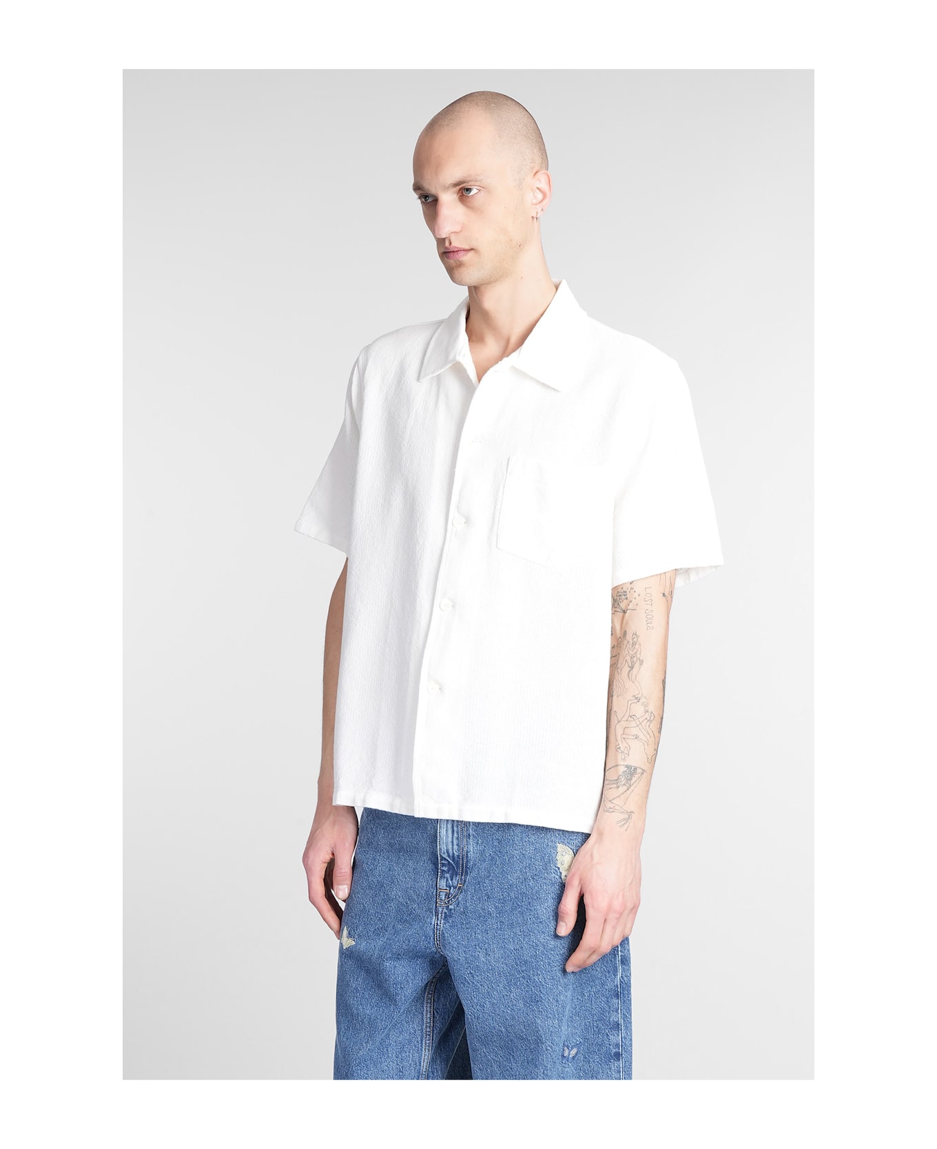 Our Legacy Shirt In White Cotton - white