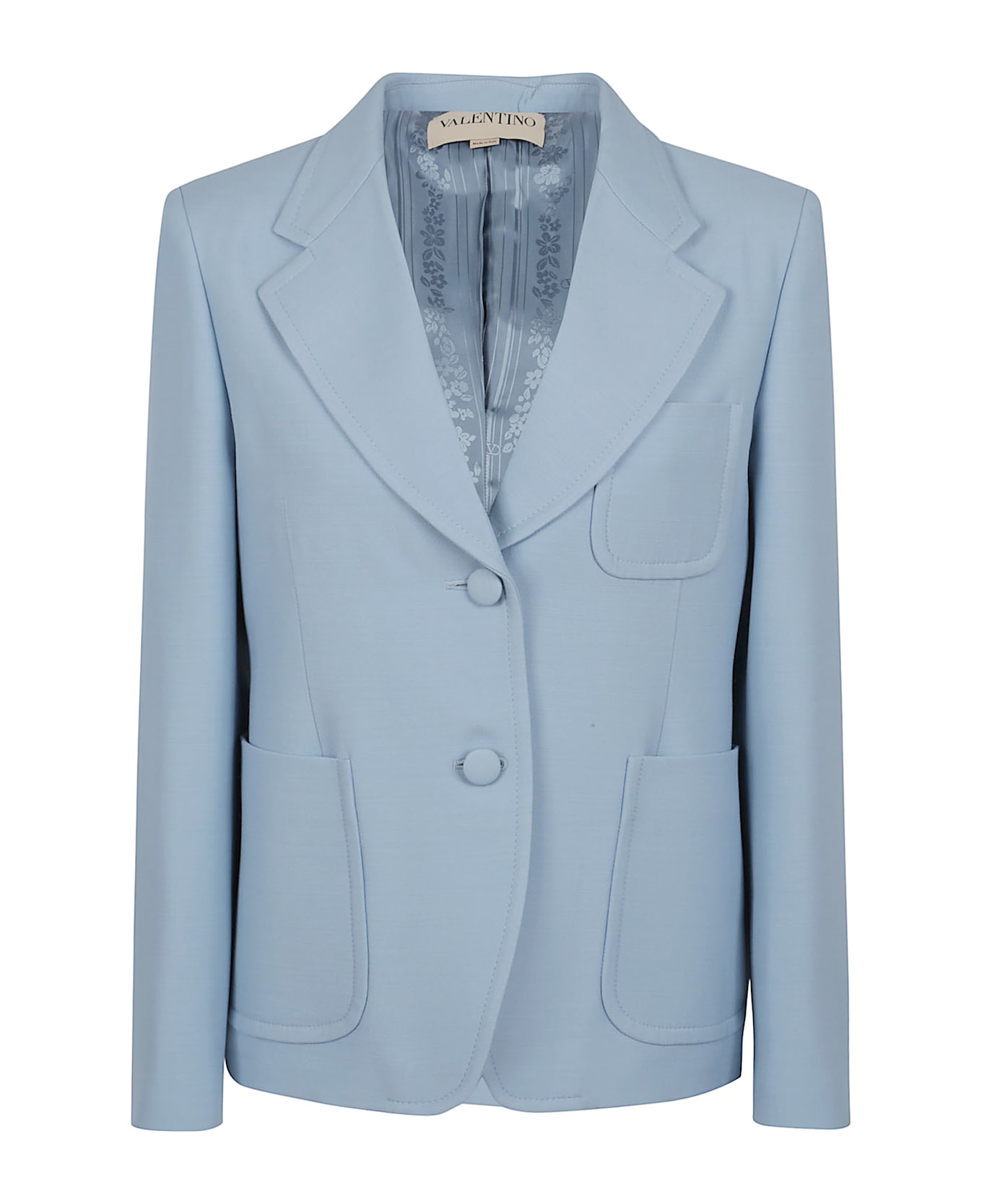 Valentino Garavani Giacca | Solid | Crepe Couture - Bwd Bluish Grey
