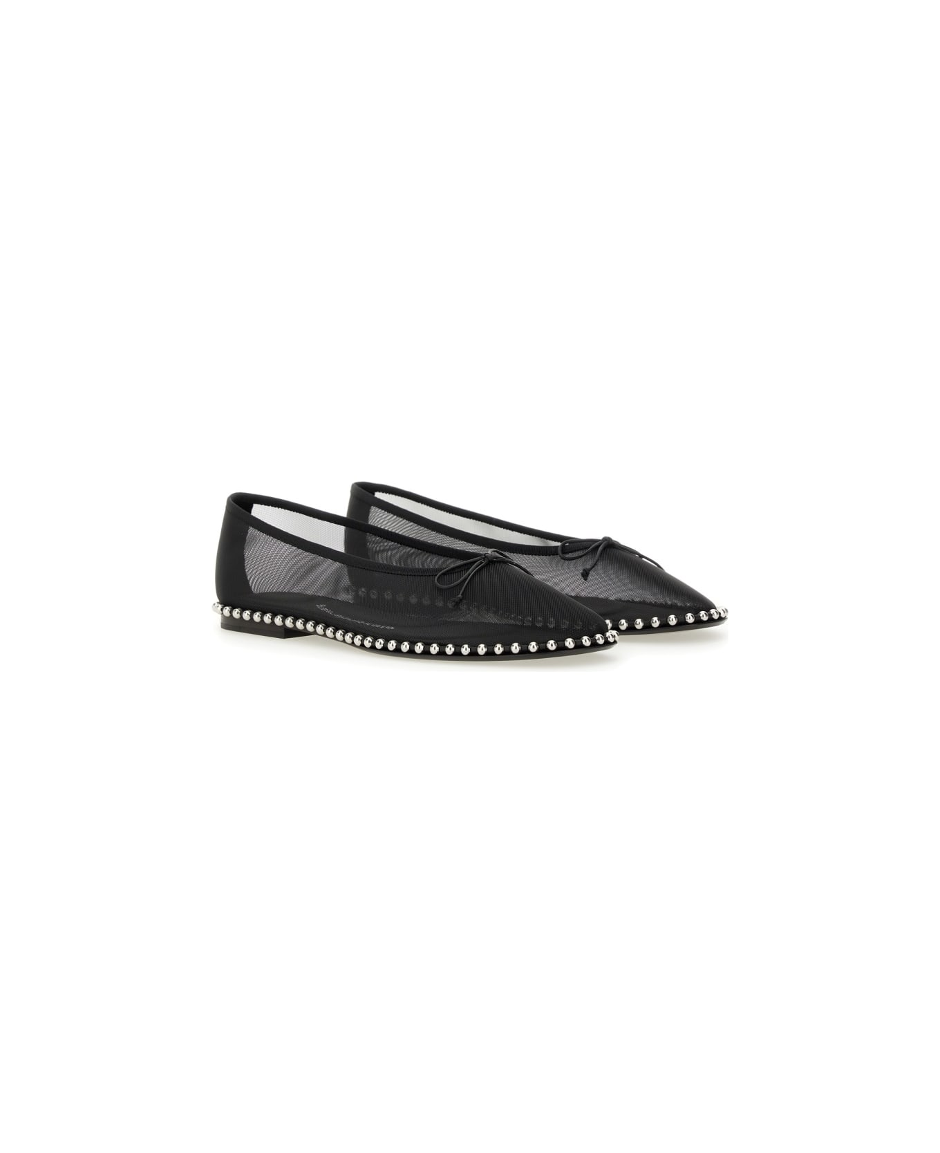 Alexander Wang Lina Ballchain Flat Ballet Flats - BLACK