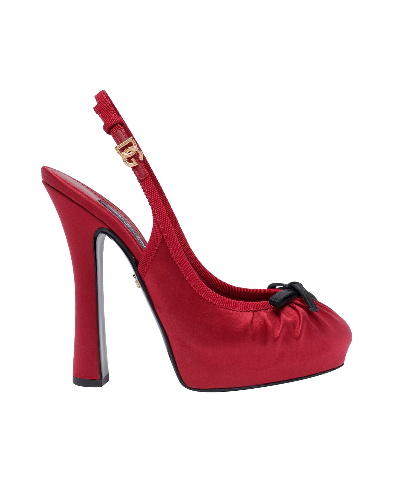 Dolce & Gabbana Satin Slingback - Red