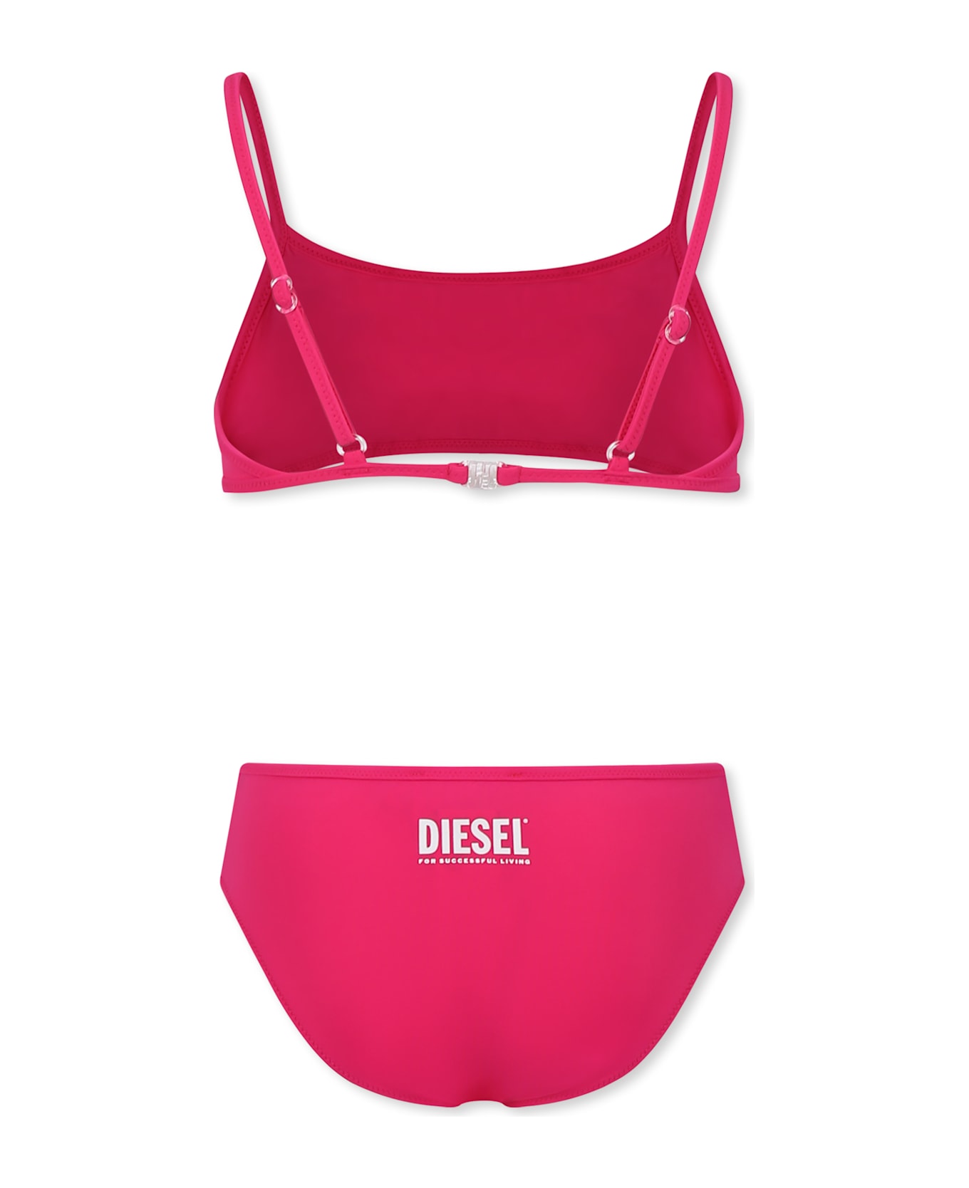 Diesel Fuchsia Bikini For Girl With Logo - Fuchsia