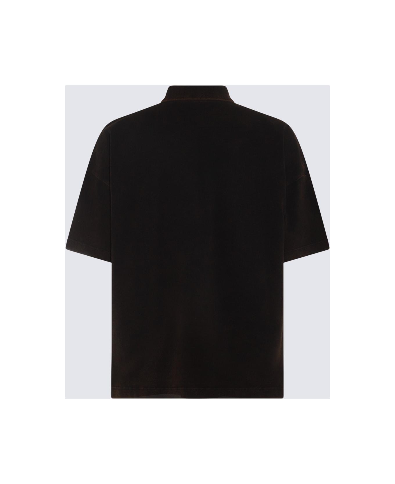 J.W. Anderson Dark Brown Cotton Polo Shirt - Brown
