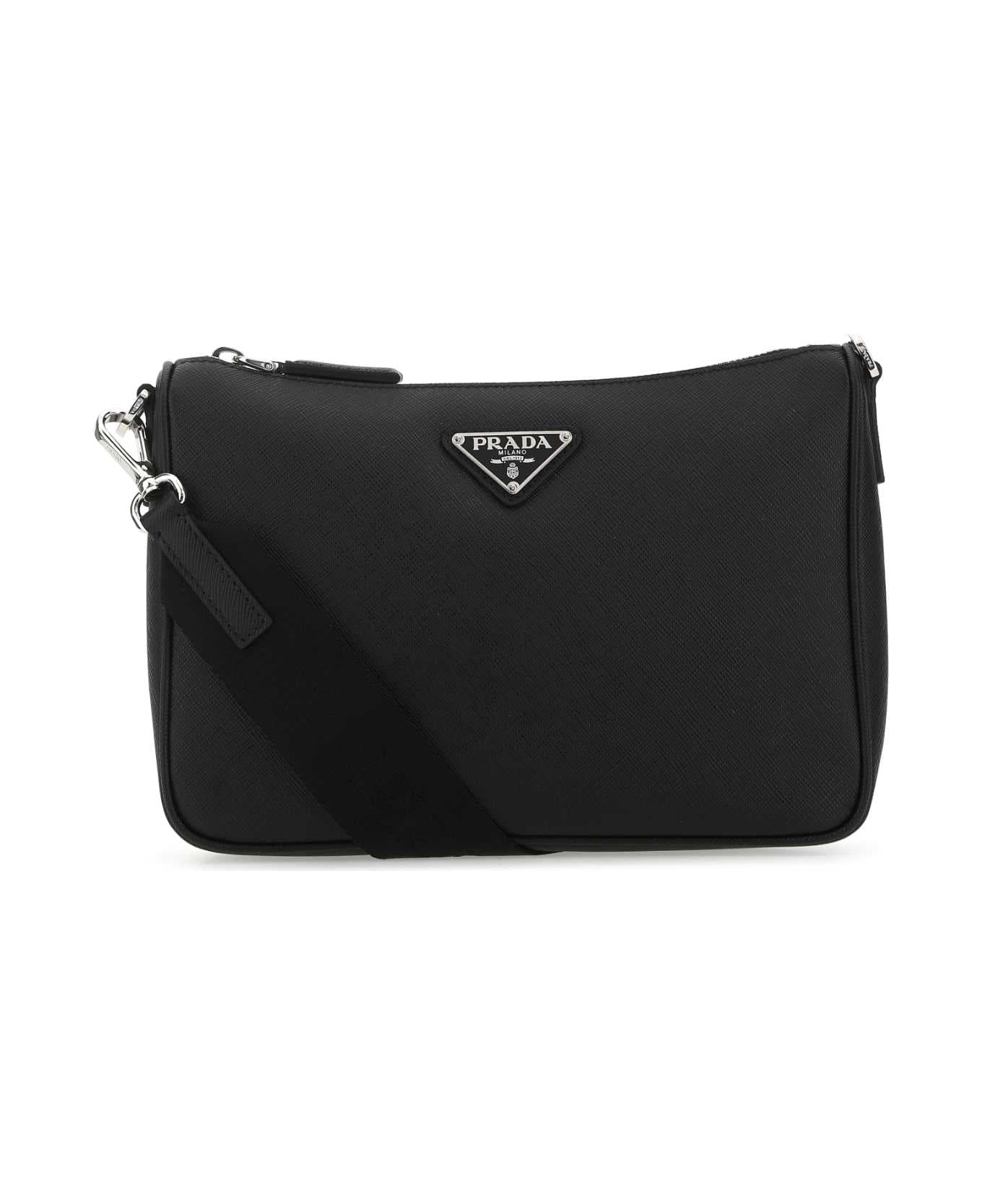 Prada Black Leather Crossbody Bag - F0002