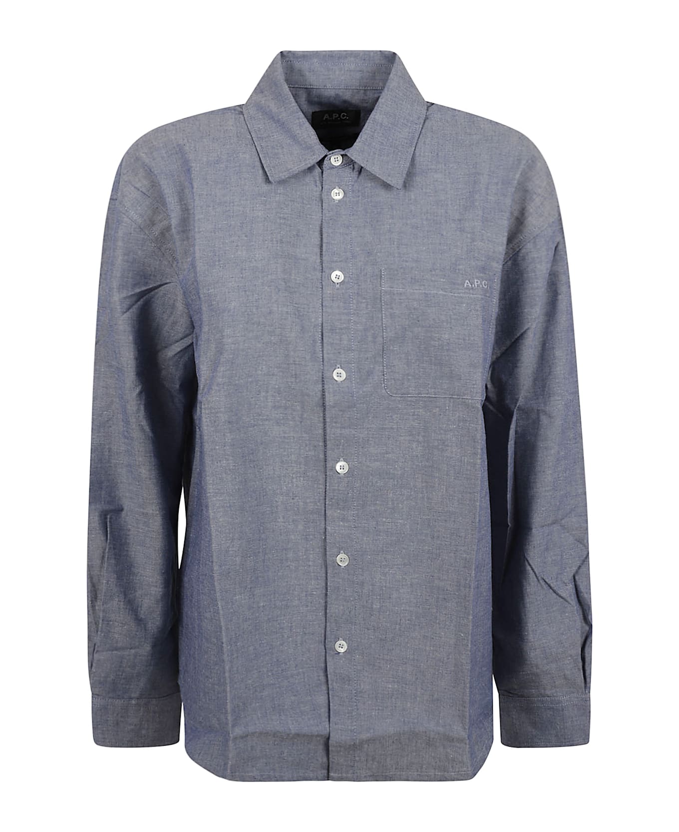 A.P.C. Boyfriend Brodee Shirt - Indigo