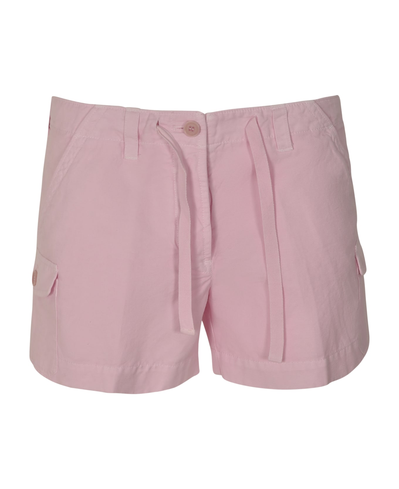Aspesi Drawstring Waist Side Pockets Short - Pink