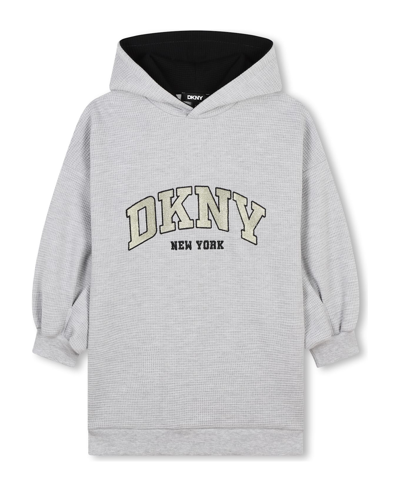 DKNY Abito Con Logo - Gray