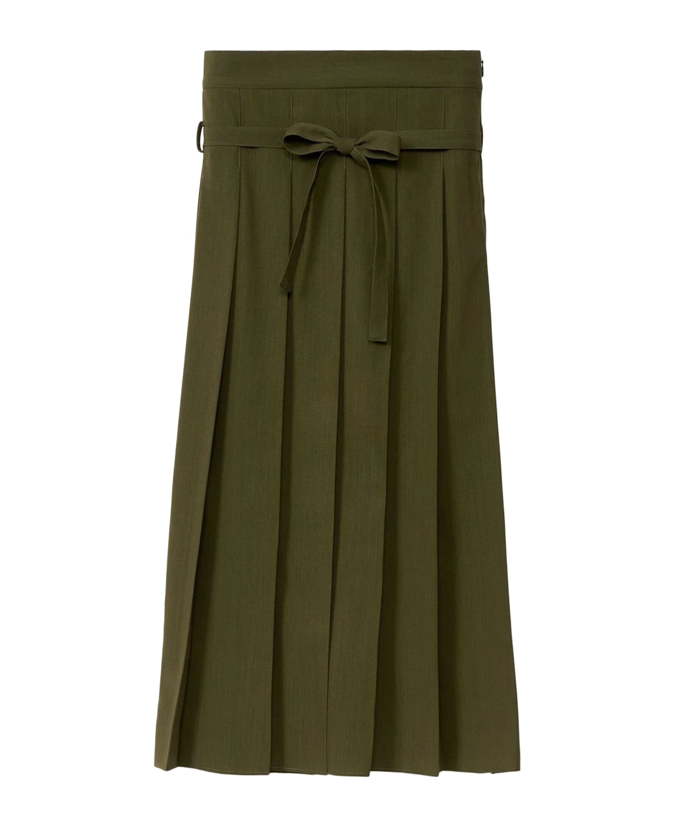 Fabiana Filippi Wool Midi Skirt - Green