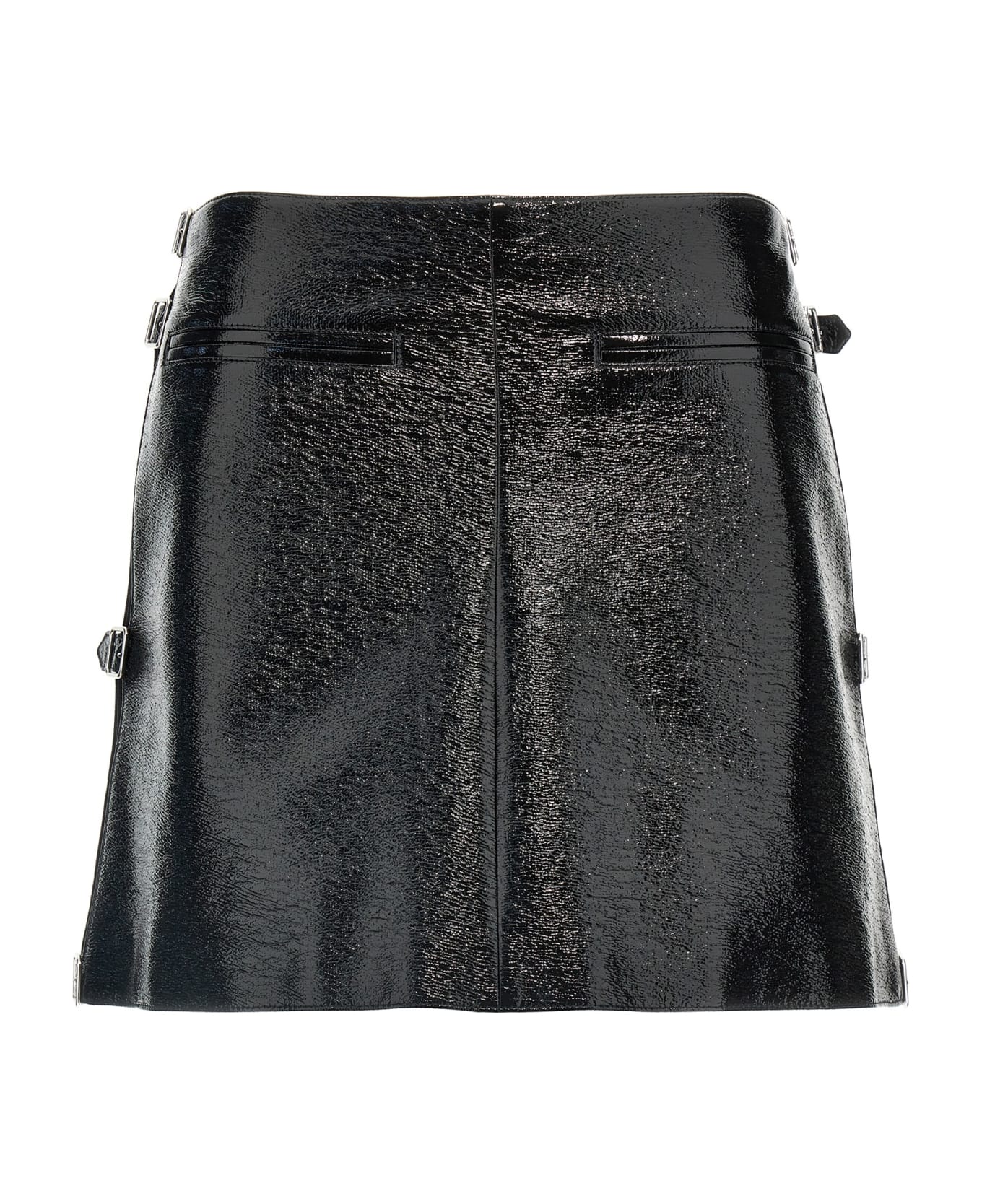 スカート COURReGES Woman Skirt Black 324CJU187VY0015 9999 Courrèges 'mini Multi Sangle Vinyl' Skirt | italist, ALWAYS