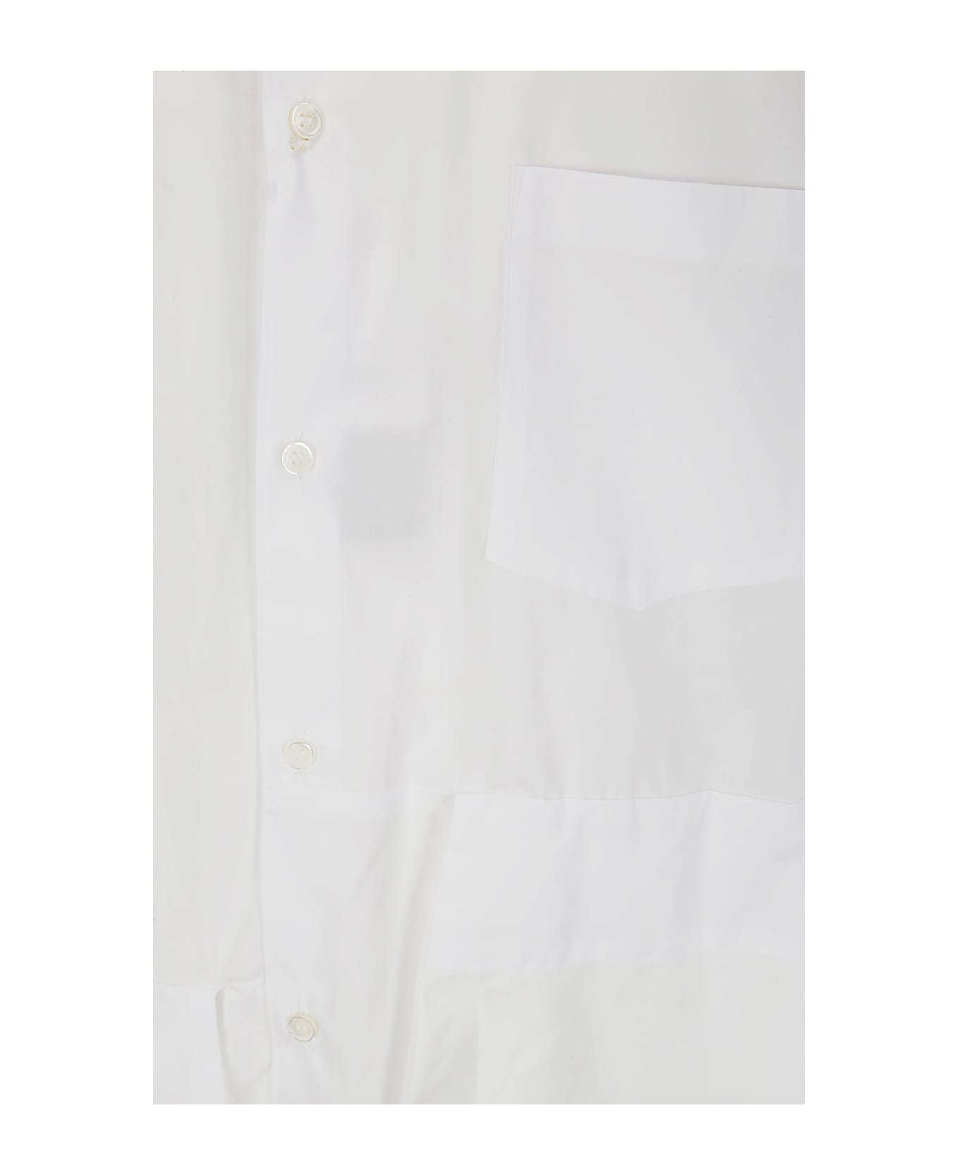 Comme Des Garçons Homme Plus Men
s Shirt - WHITE X OFF-WH
