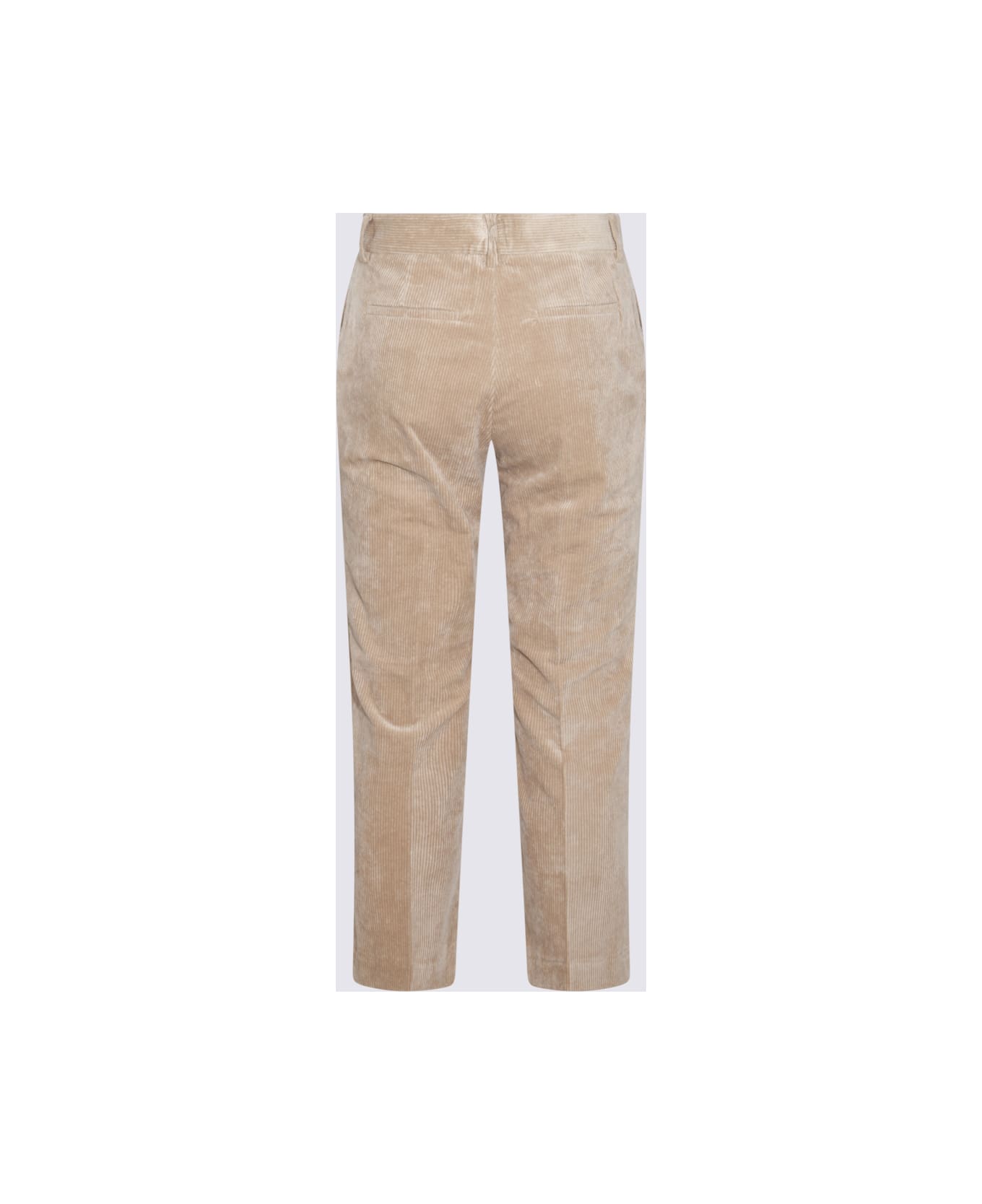 Antonelli Beige Cotton Pants - Beige ボトムス