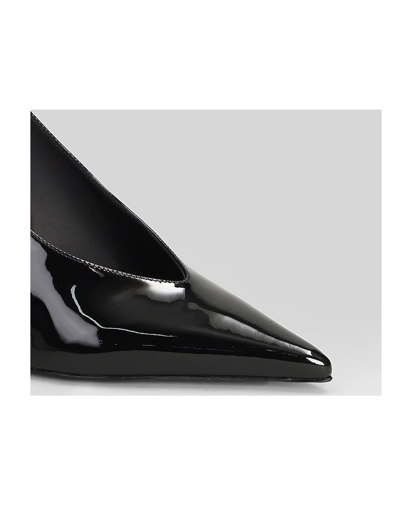 Le Silla Clivage Pumps In Black Patent Leather - black
