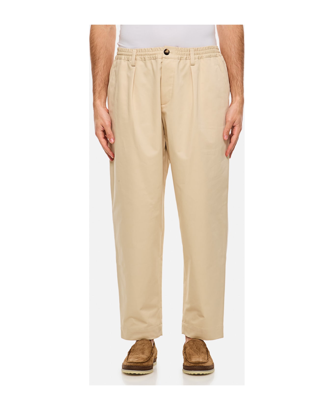 Marni Cropped Pants - Beige ボトムス