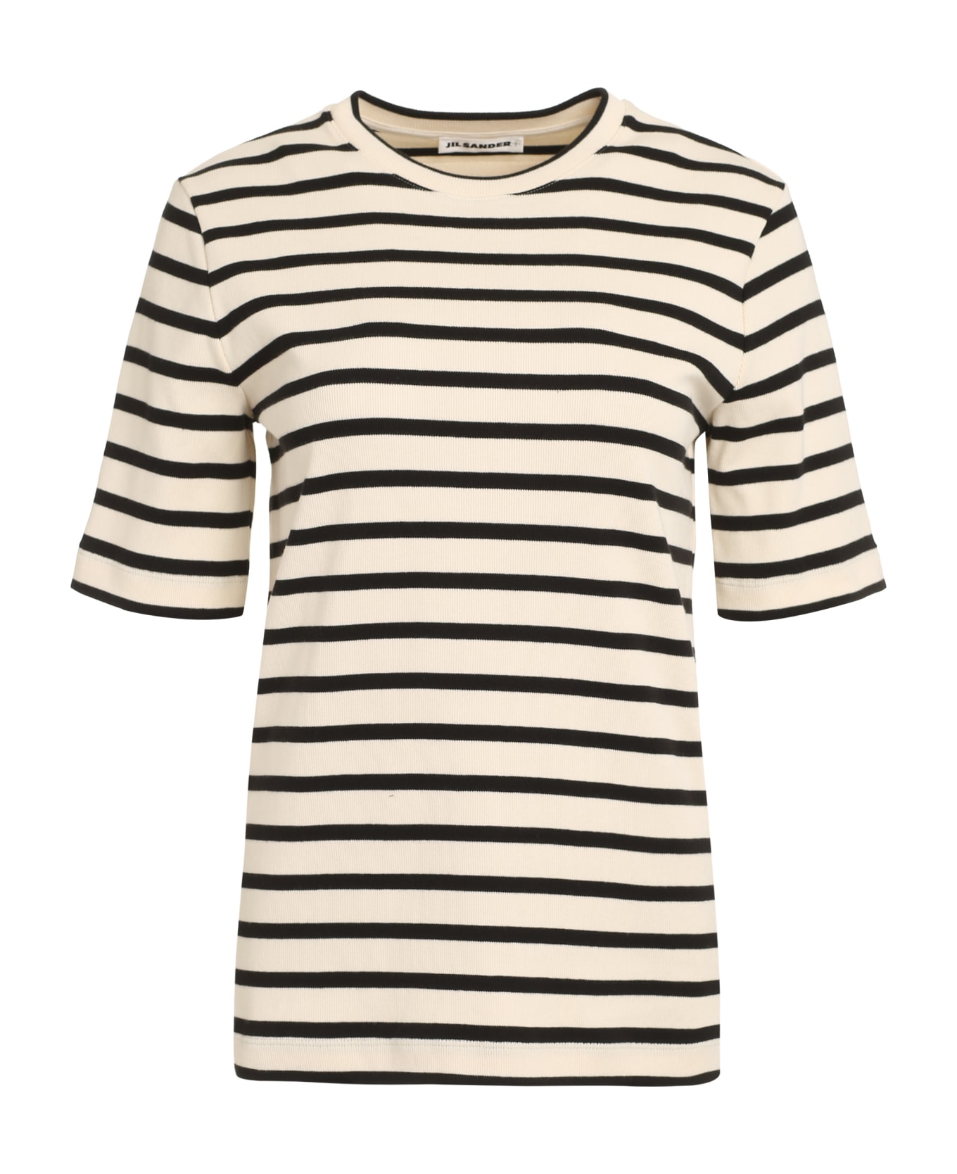 Jil Sander Cotton Crew-neck T-shirt - panna Tシャツ