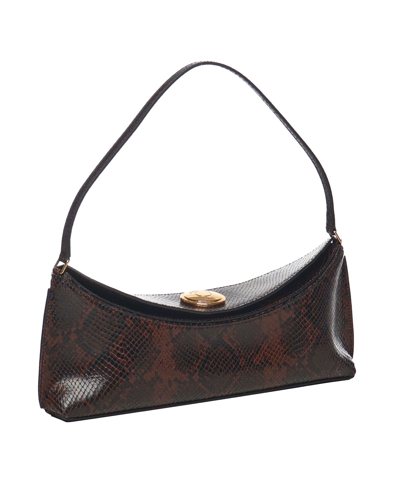 Jacquemus 
la Pochette Ovalo
 Shoulder Bag - DARK BROWN