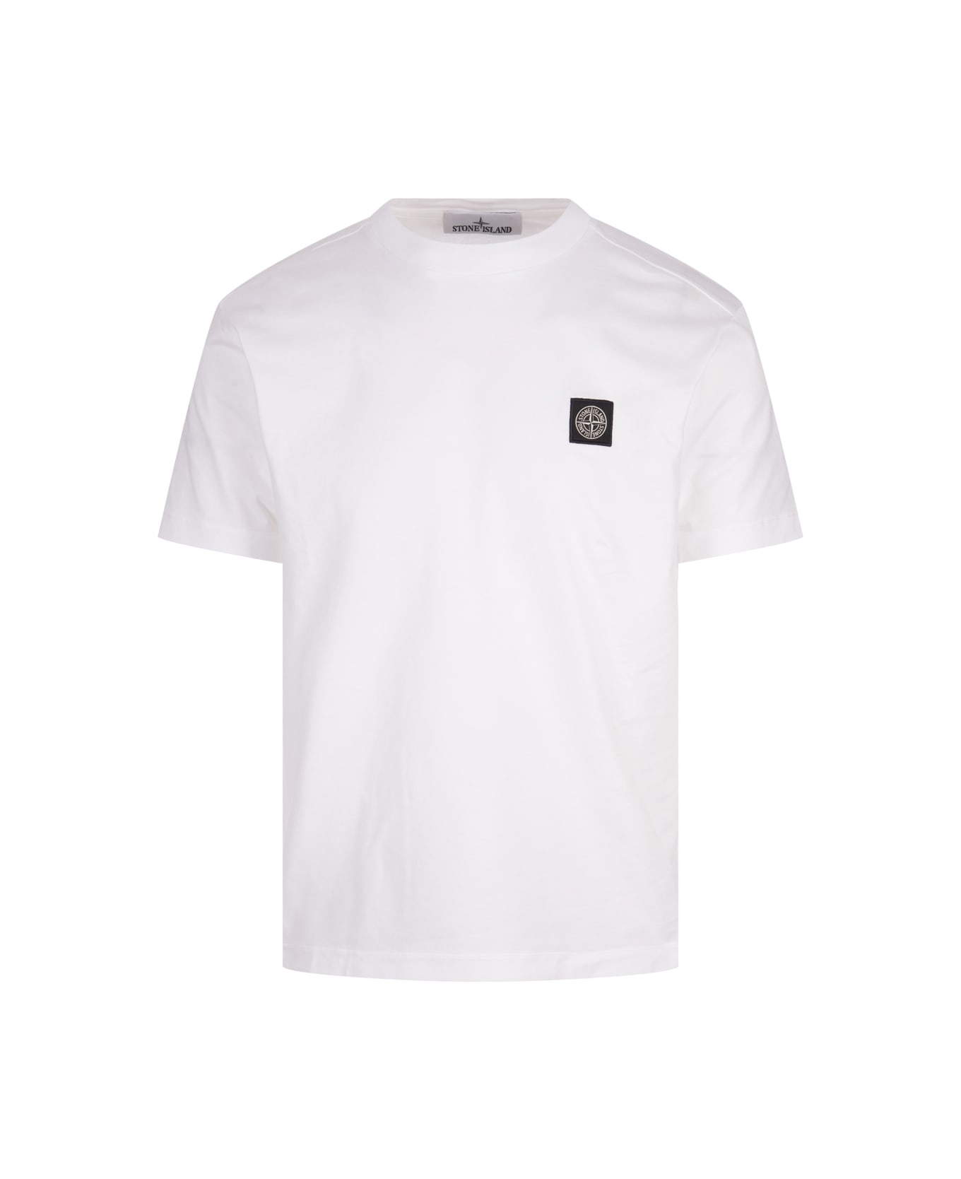 Stone Island White 60/2 Cotton T-shirt - White