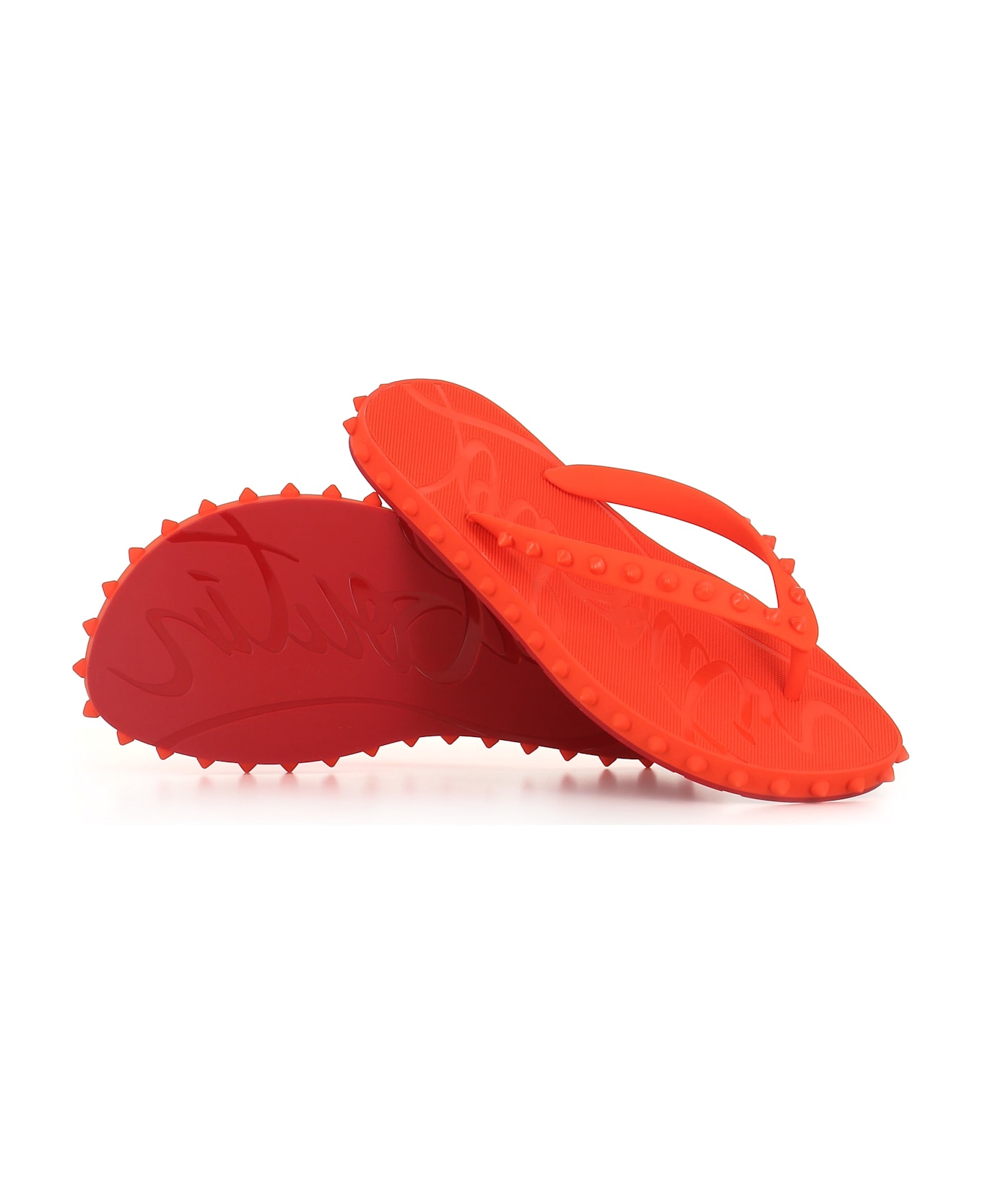 Christian Louboutin Flip-flop Super Loubi Flat - Arancione fluo