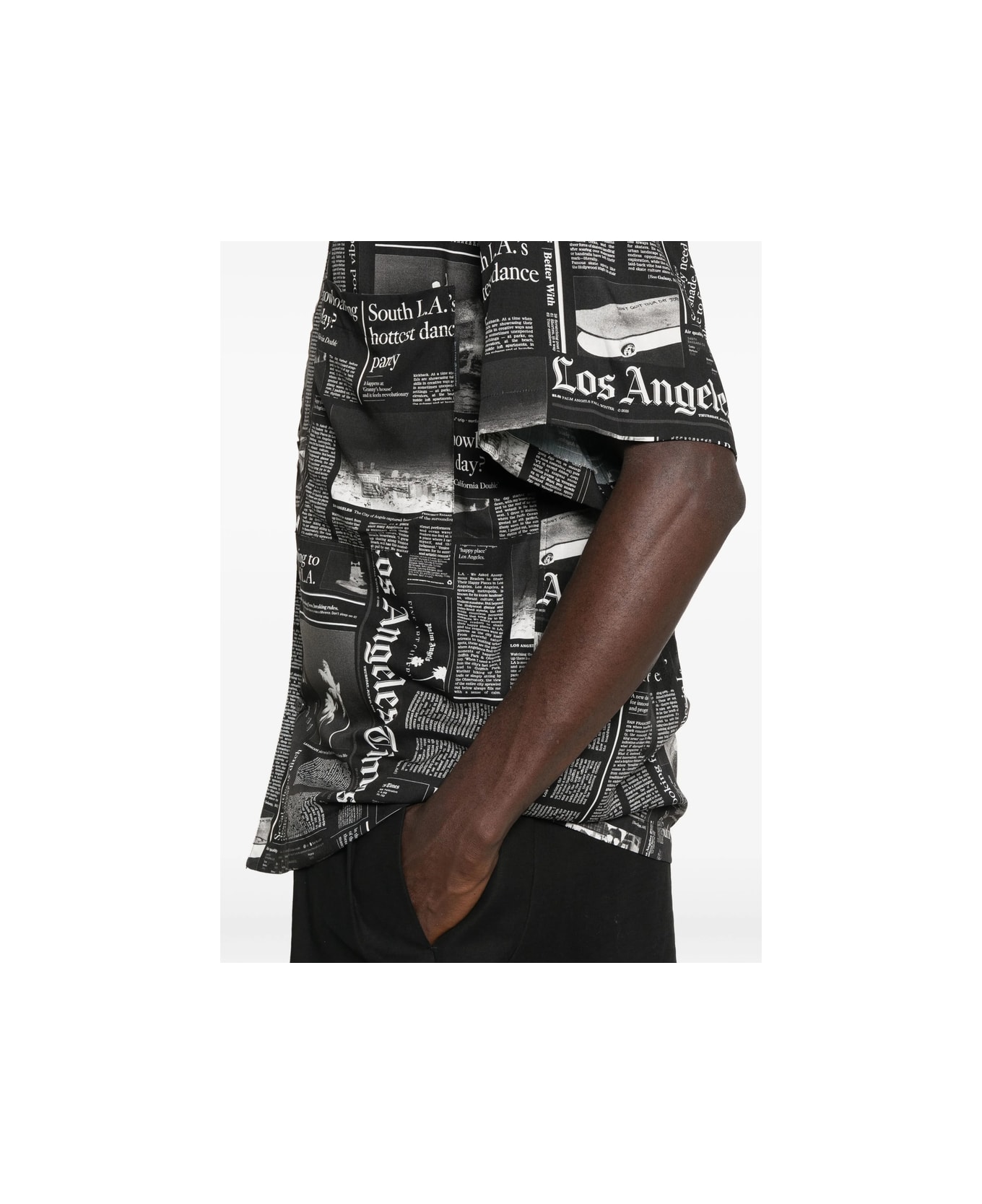 Palm Angels Shirt - BLACK/WHITE