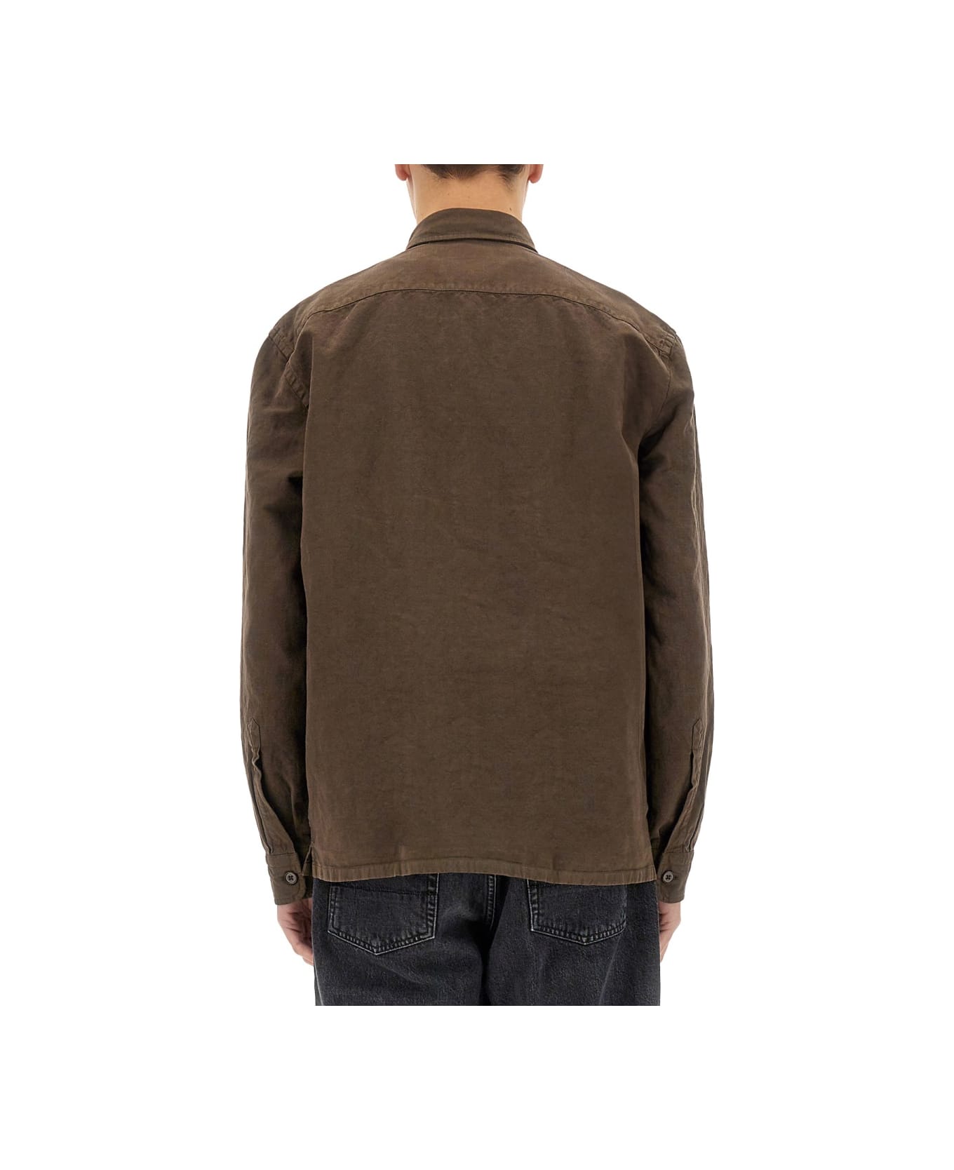 Fay Shirt Jacket - Brown