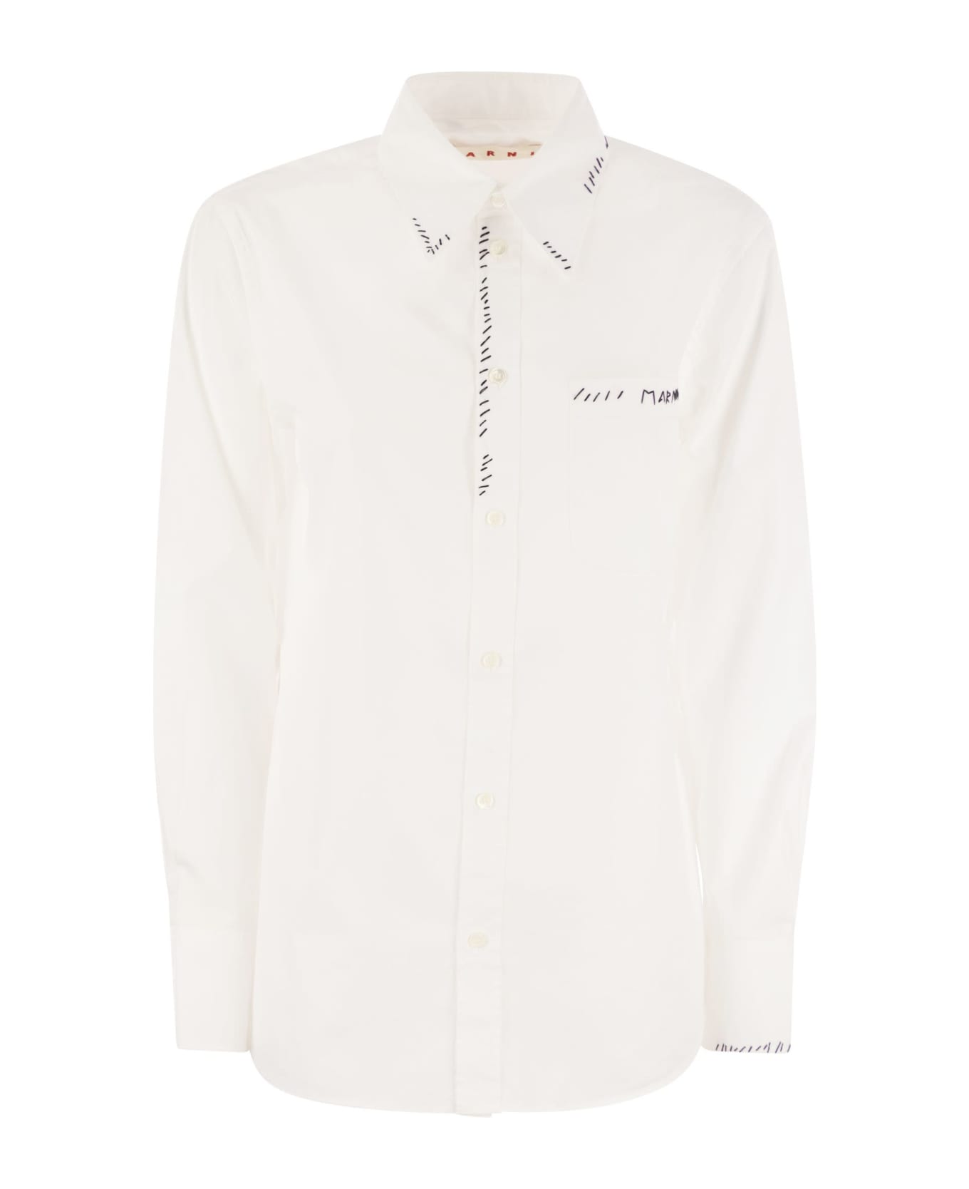 Marni White Cotton Shirt - White シャツ