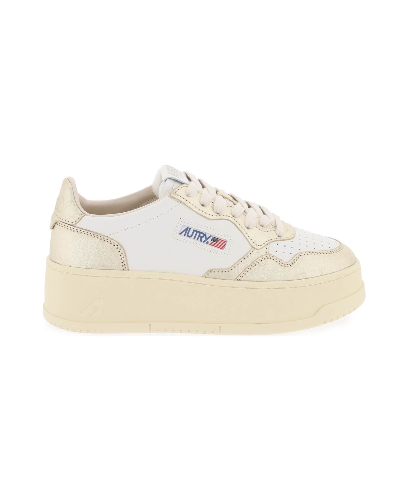 Autry Medalist Low Sneakers - WHITE PLATINUM (White)