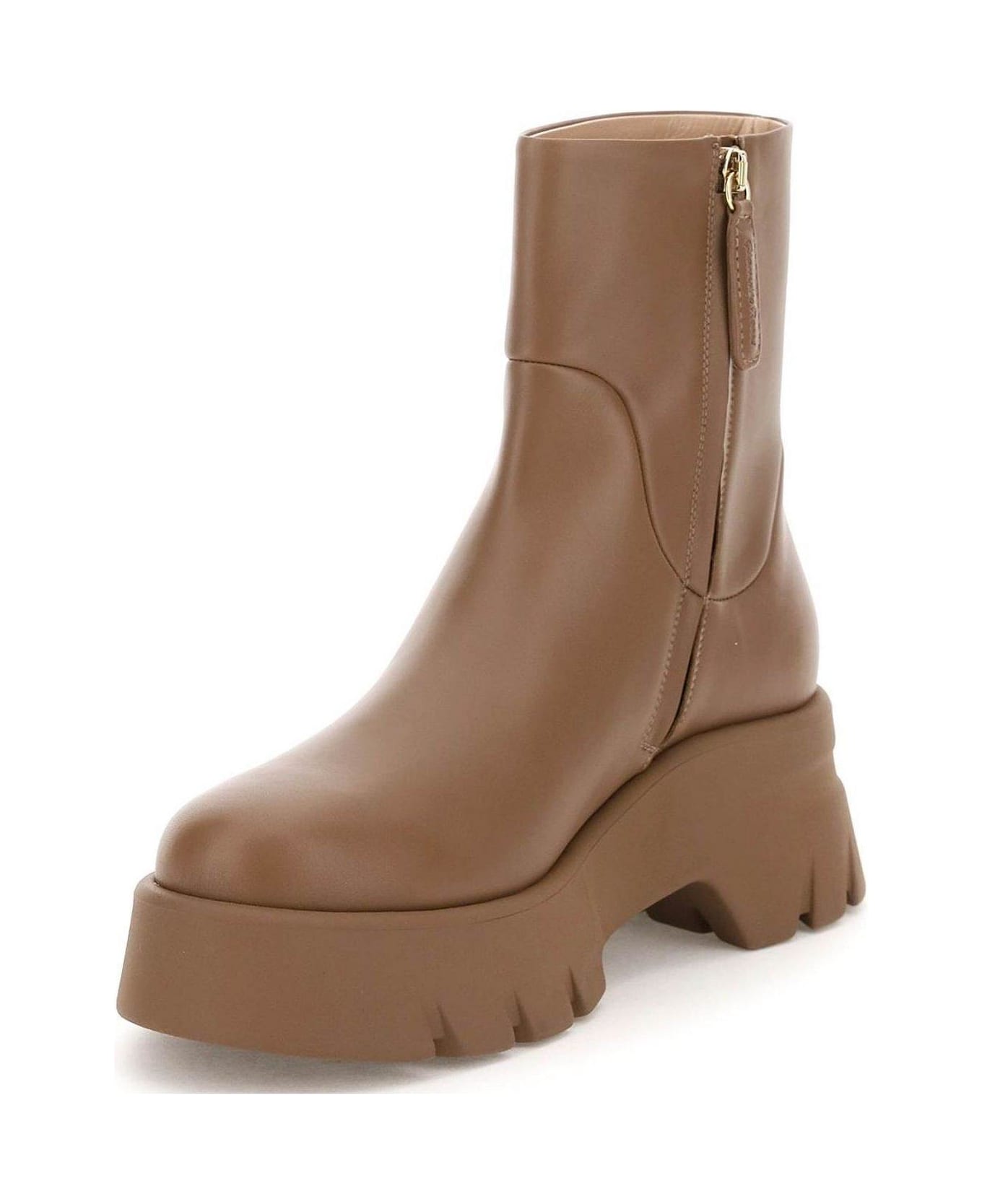 Gianvito Rossi Zip-up High-ankle Boots - Brown ブーツ