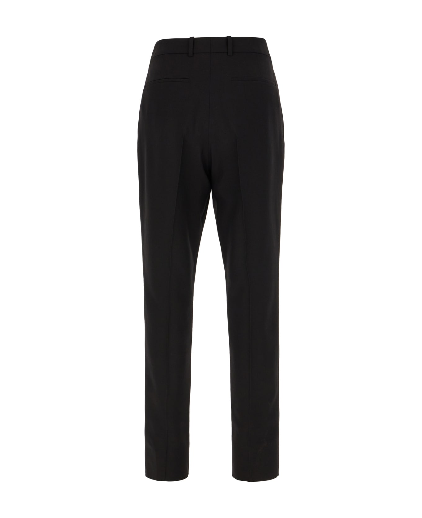 Saint Laurent Black Wool Pants - NOIR