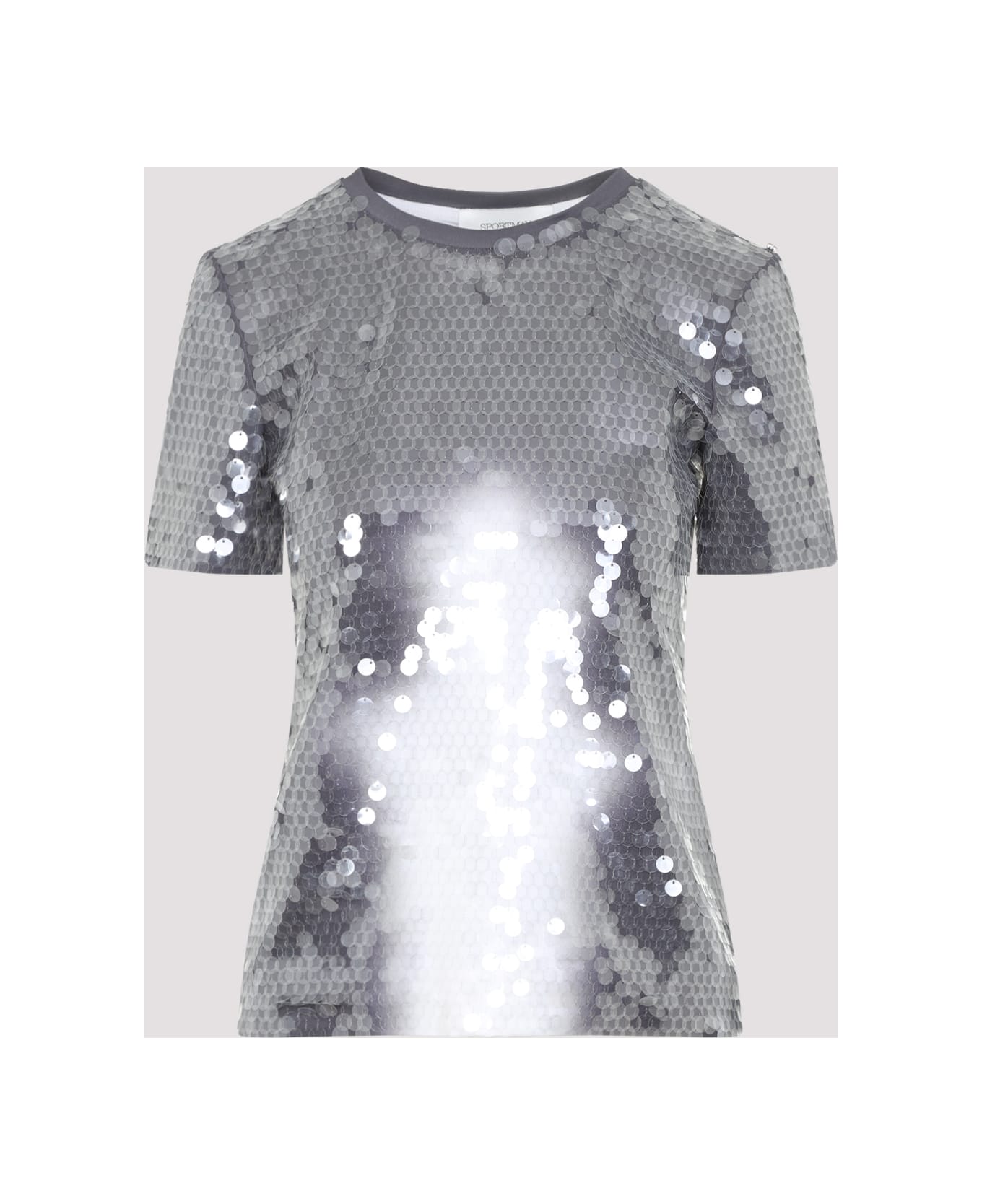 SportMax Kibbutz Sequined T-shirt - BLACK