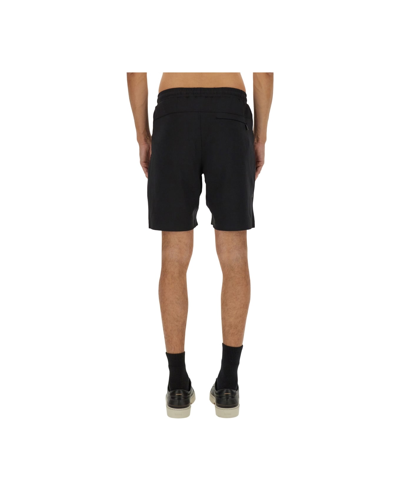 Hugo Boss Technical Fabric Bermuda Shorts - BLACK