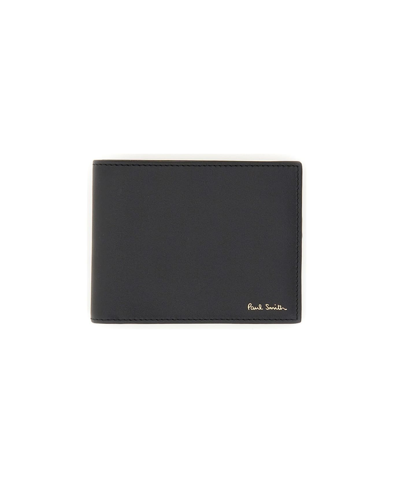 Paul Smith Bi-fold Leather Wallet - BLACK
