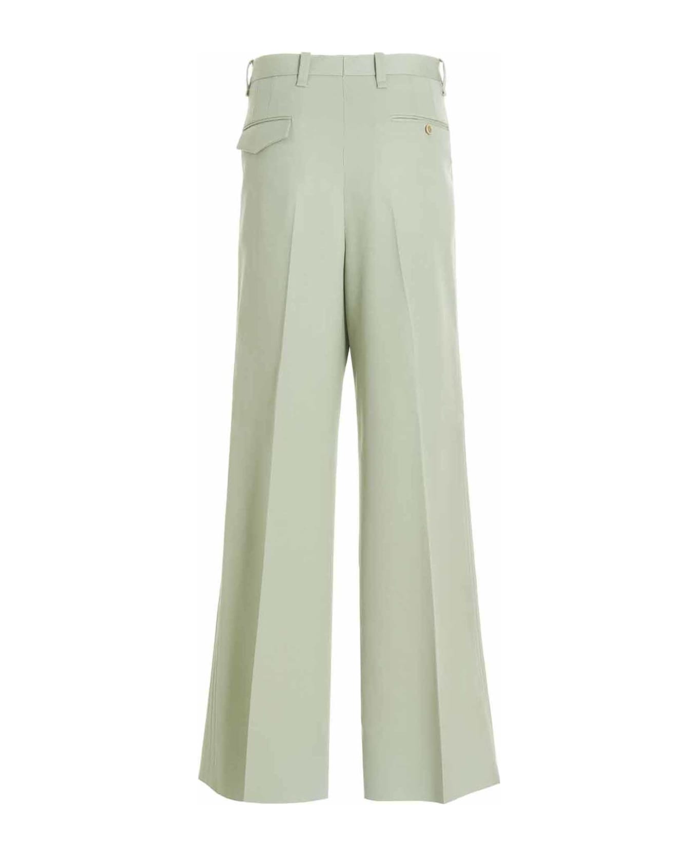 Lanvin Pin Tuck Pants - Green