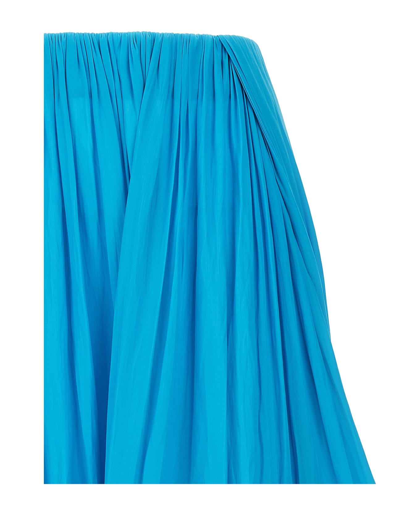 Lanvin Asymmetrical Midi Skirt - Light Blue