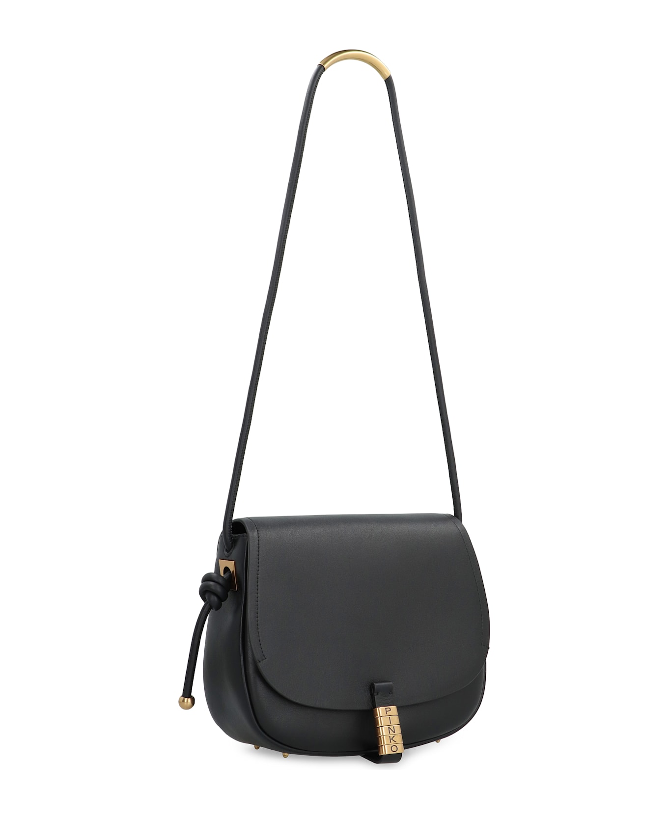 Pinko Leather Crossbody Bag - black