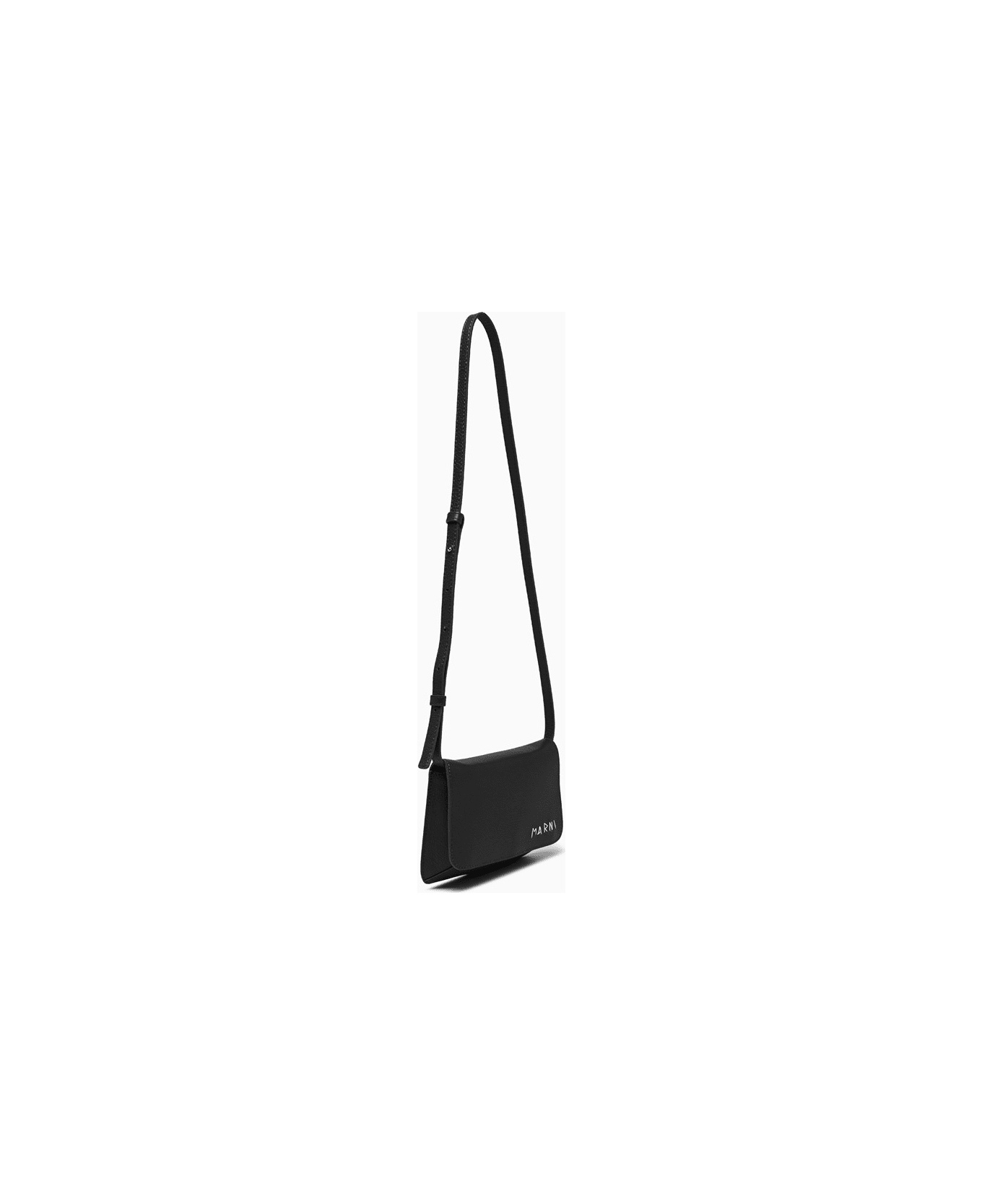 Marni Mending Shoulder Bag - BLACK