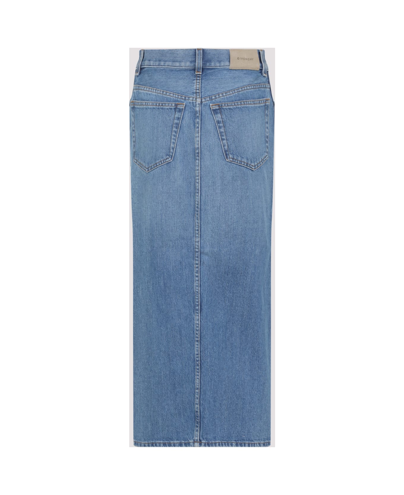 Givenchy Cotton Midi Skirt - Medium Blue