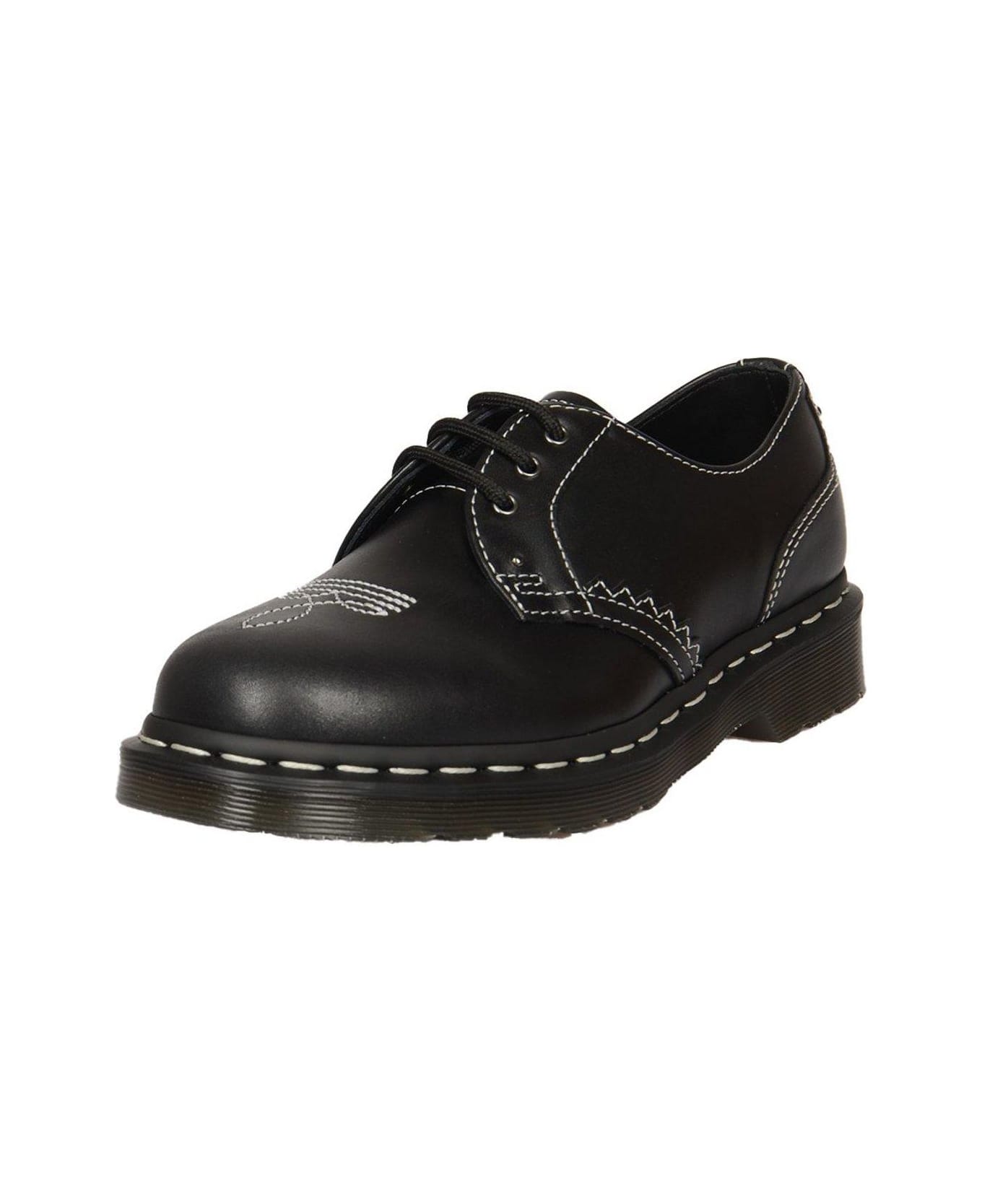 Dr. Martens 1461 Gothic Amerciana Oxford Shoes - Black Wanama