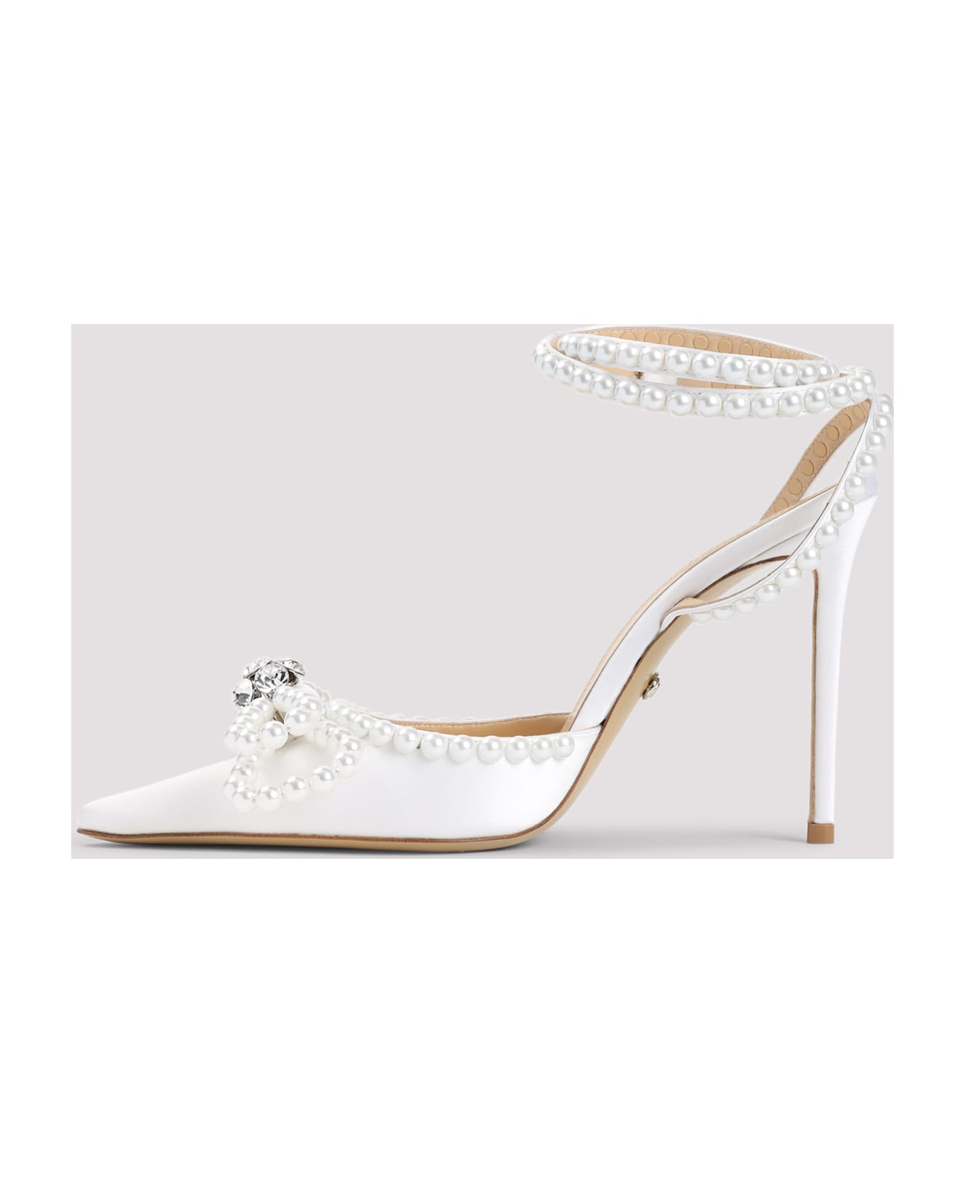 Mach 
Mach Double Bow Pearl Pumps - White Pearl